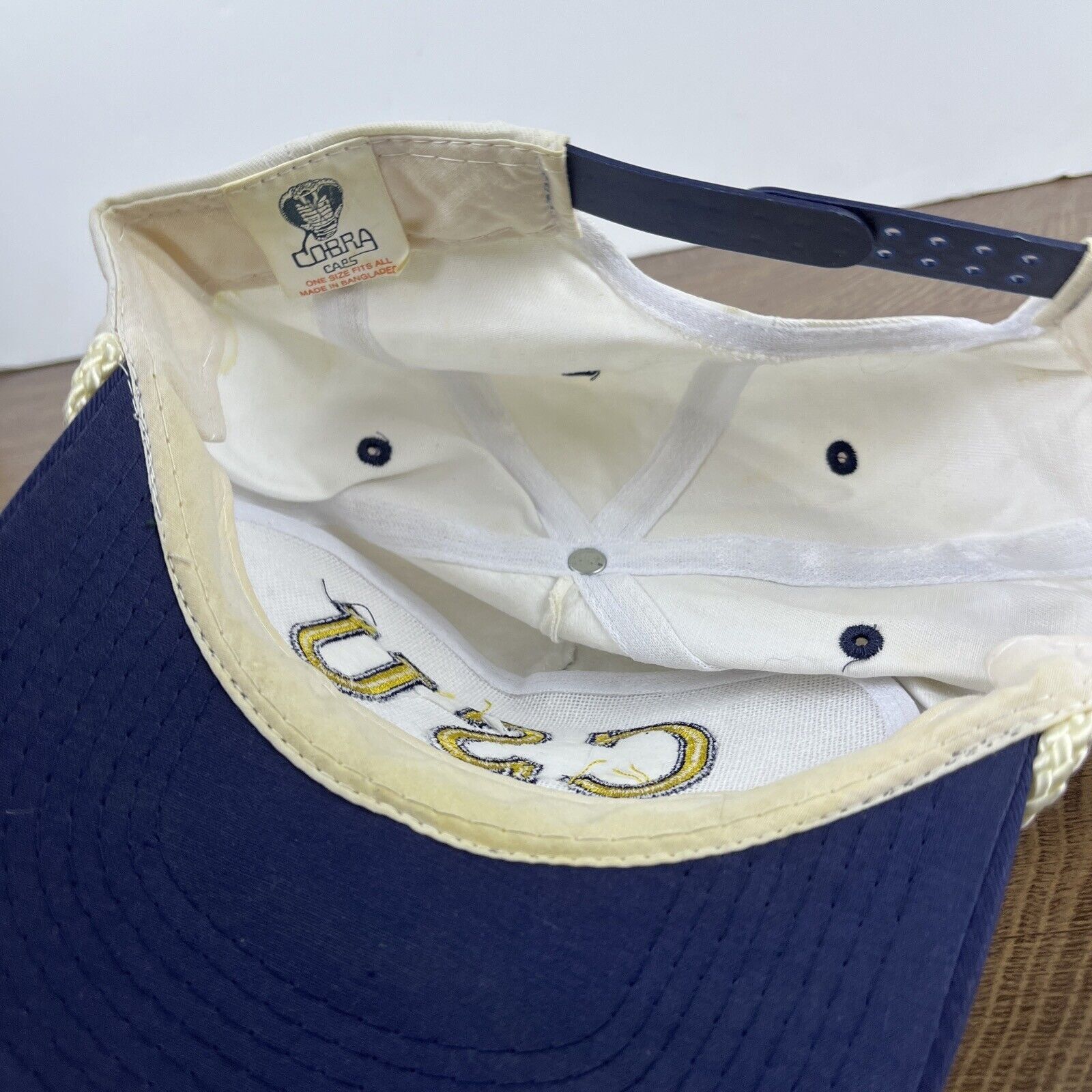 Other CSU Buccaneer Club Hat CSU White Hat Adjustable Snapback Adu Size ONE SIZE - 15 Thumbnail
