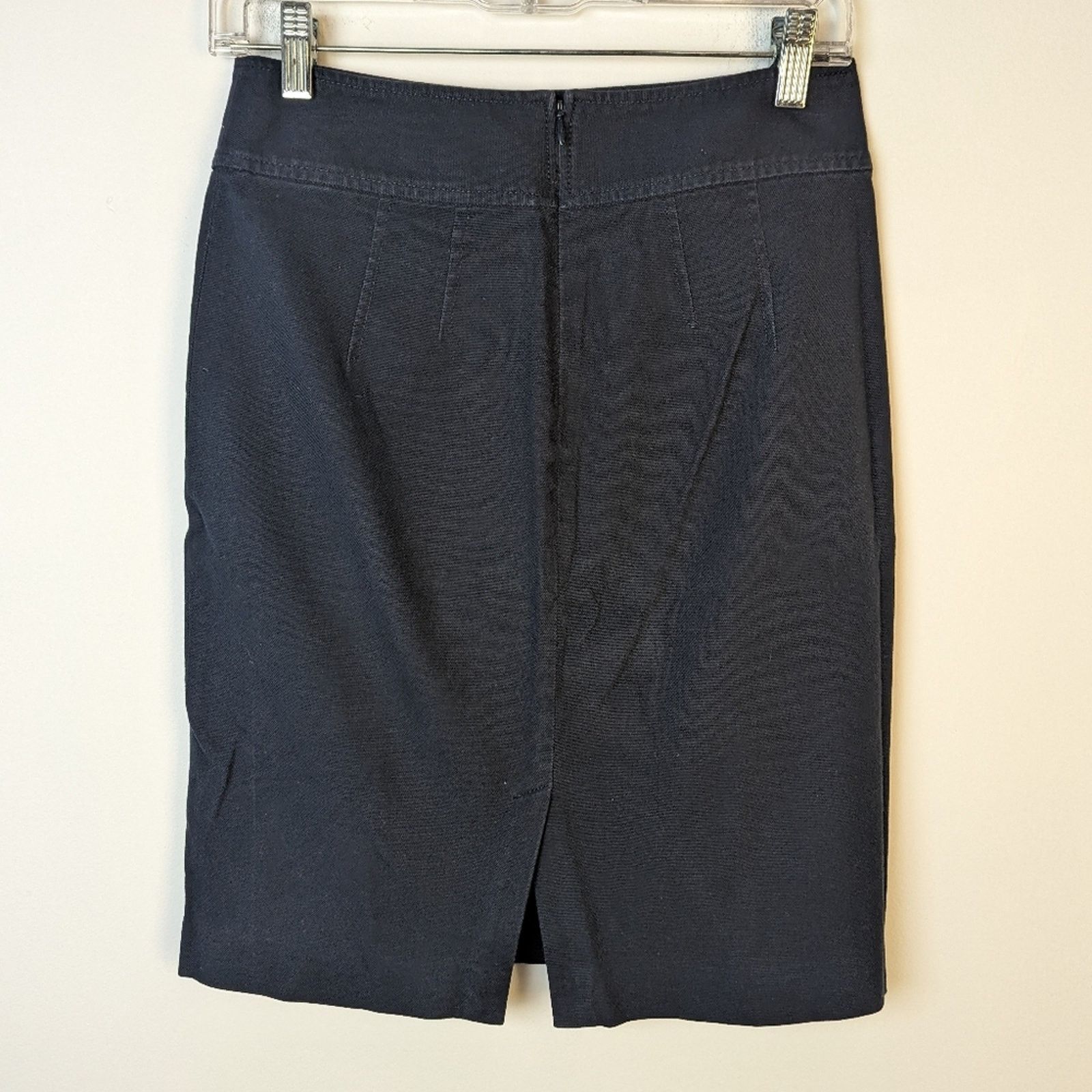 Banana Republic Banana Republic Canvas Blue Pencil Skirt / 2 Size 26" / US 2 / IT 38 - 2 Thumbnail