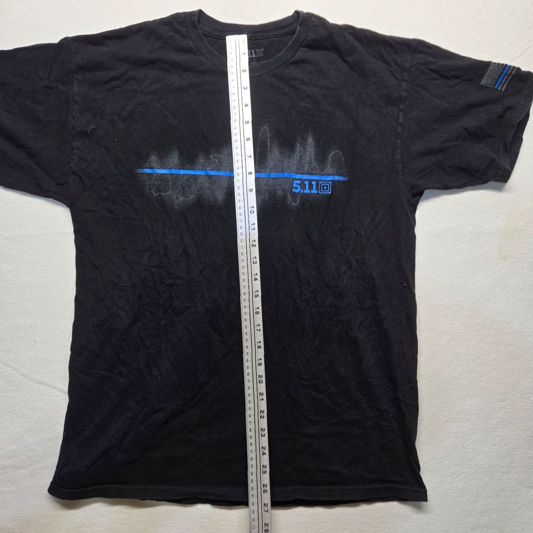 Vintage VINTAGE 5.11 Men's T-Shirt Black Graphic Short Sleeve Crew Neck Patriotic Large Size US L / EU 52-54 / 3 - 6 Thumbnail
