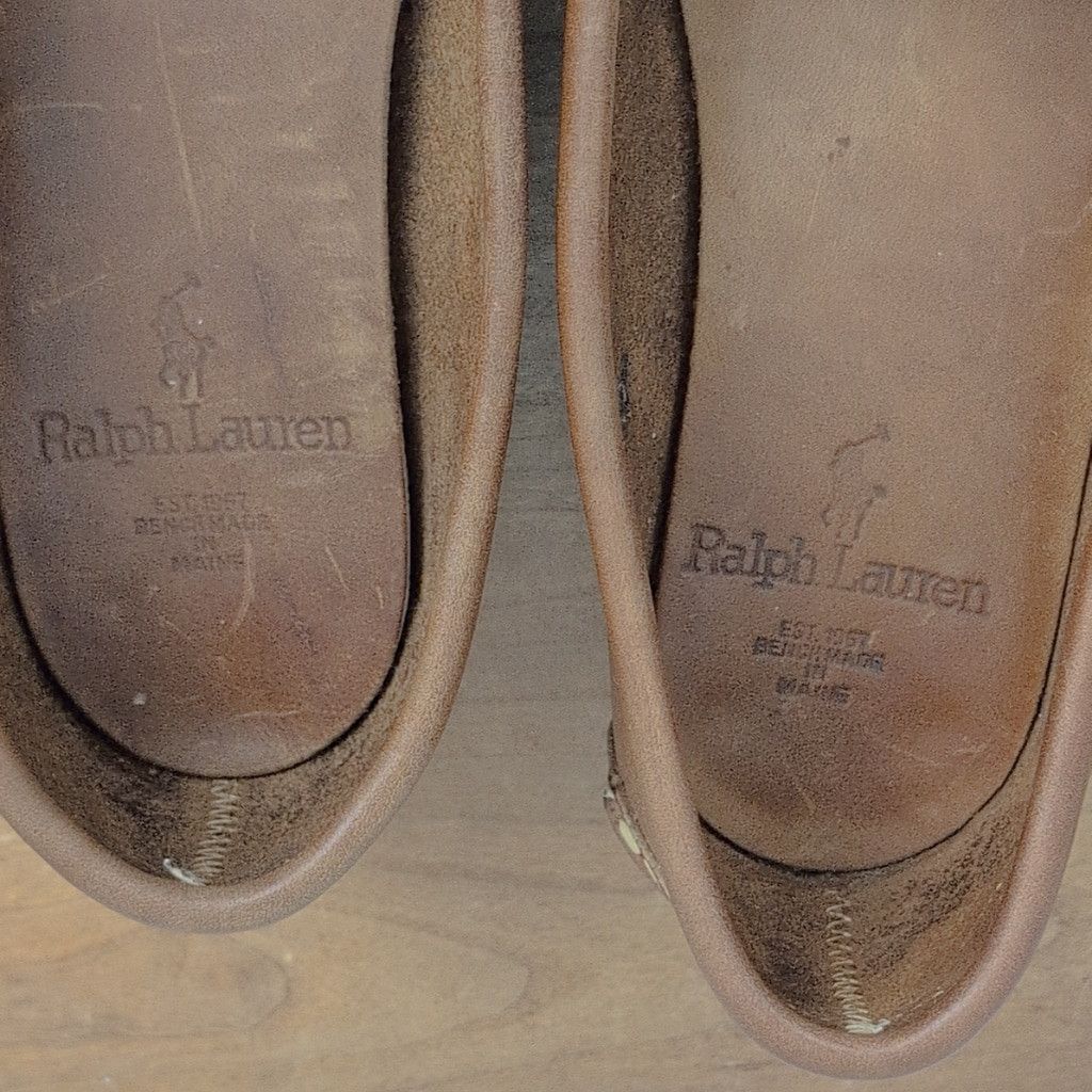 Polo Ralph Lauren × Ralph Lauren Vintage Polo Ralph Lauren Maine Bench Made Leather Flats 8.5 Size US 8.5 / IT 38.5 - 2 Thumbnail