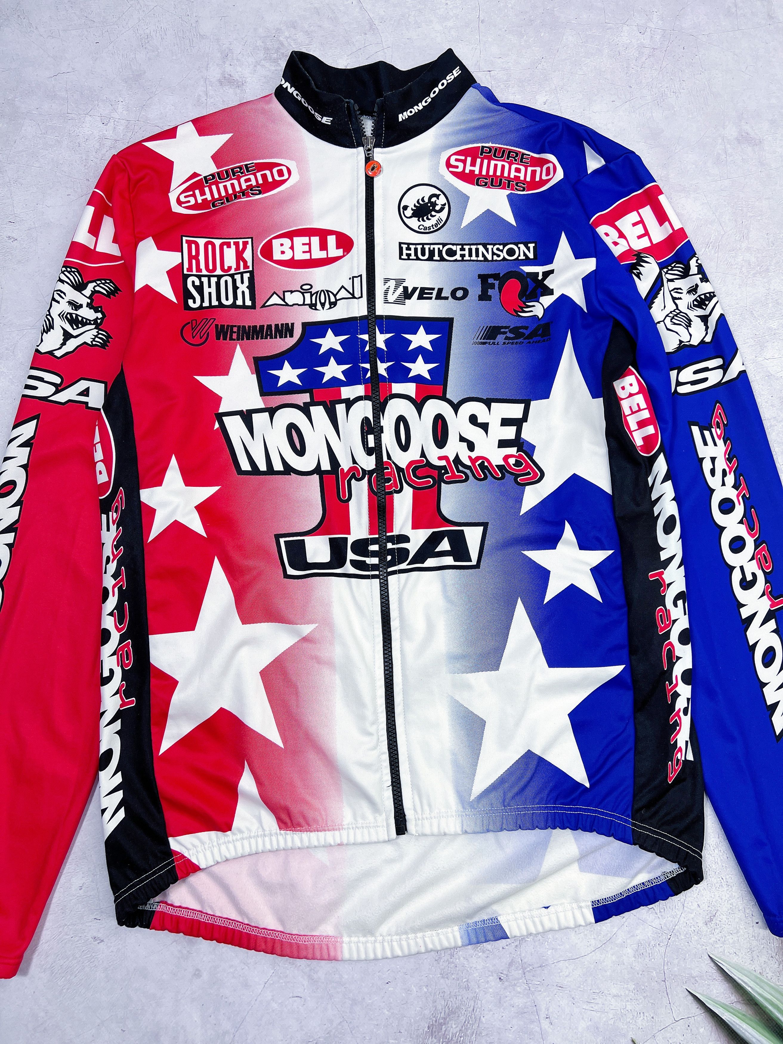 Vintage Castelli Mongoose Racing USA Warm Cycling Jersey Shimano Size US L / EU 52-54 / 3 - 2 Thumbnail