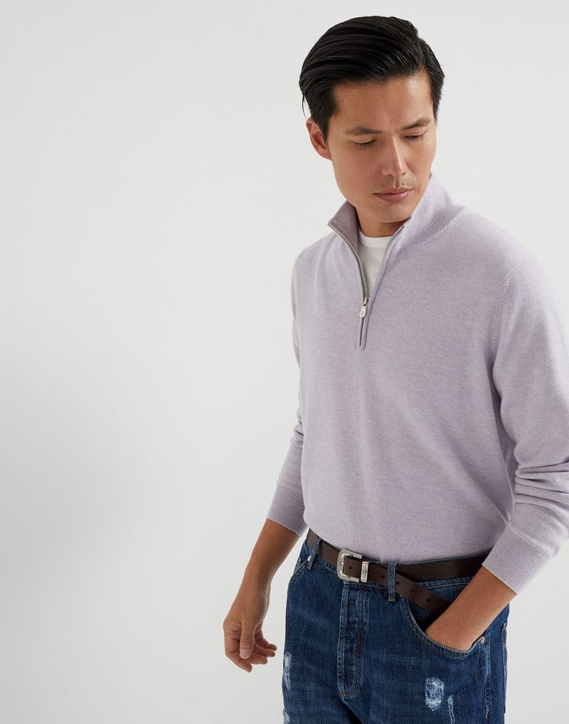 Brunello Cucinelli o1y0526 Sweater in Lilac Size US M / EU 48-50 / 2 - 3 Thumbnail