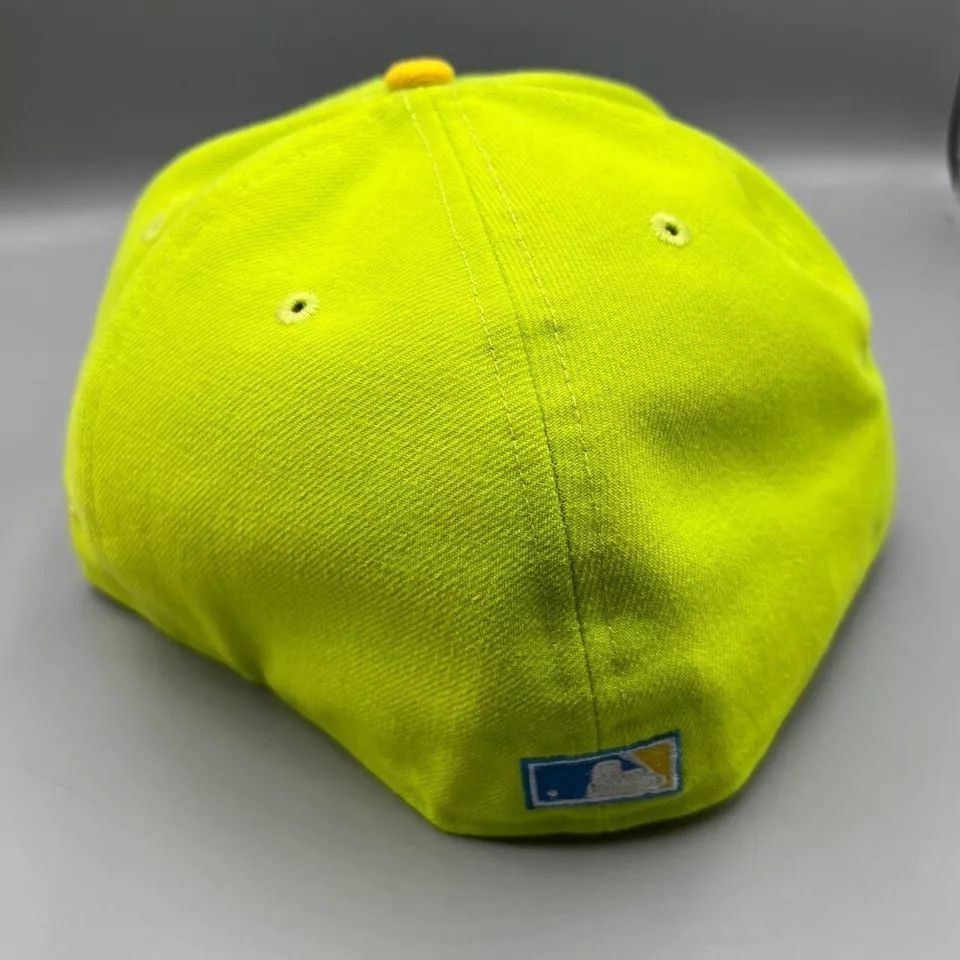 New Era Milwaukee Brewers Hat Men 7 5/8 59Fifty New Era Fitted Cap Size ONE SIZE - 6 Thumbnail