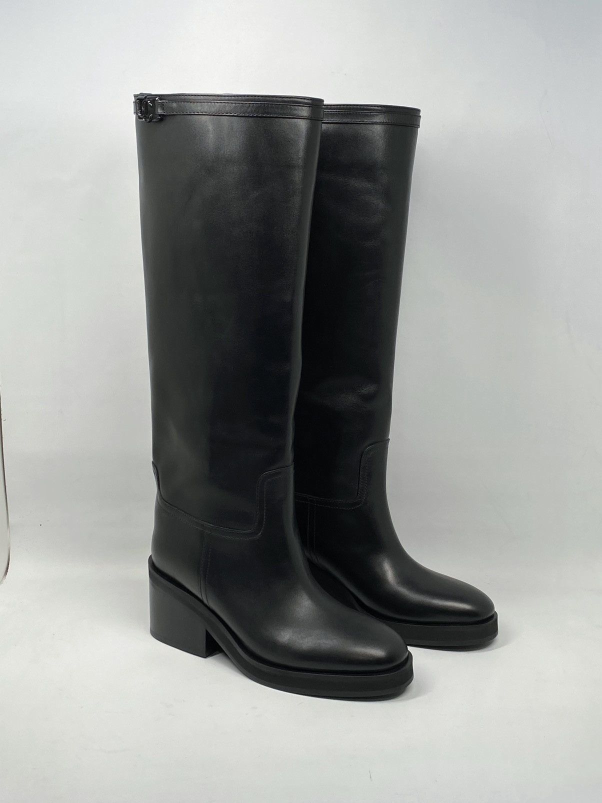 Jimmy Choo Jimmy Choo Yasmin 70 Block Heel Leather Boots size 36 Size US 6 / IT 36 - 2 Thumbnail