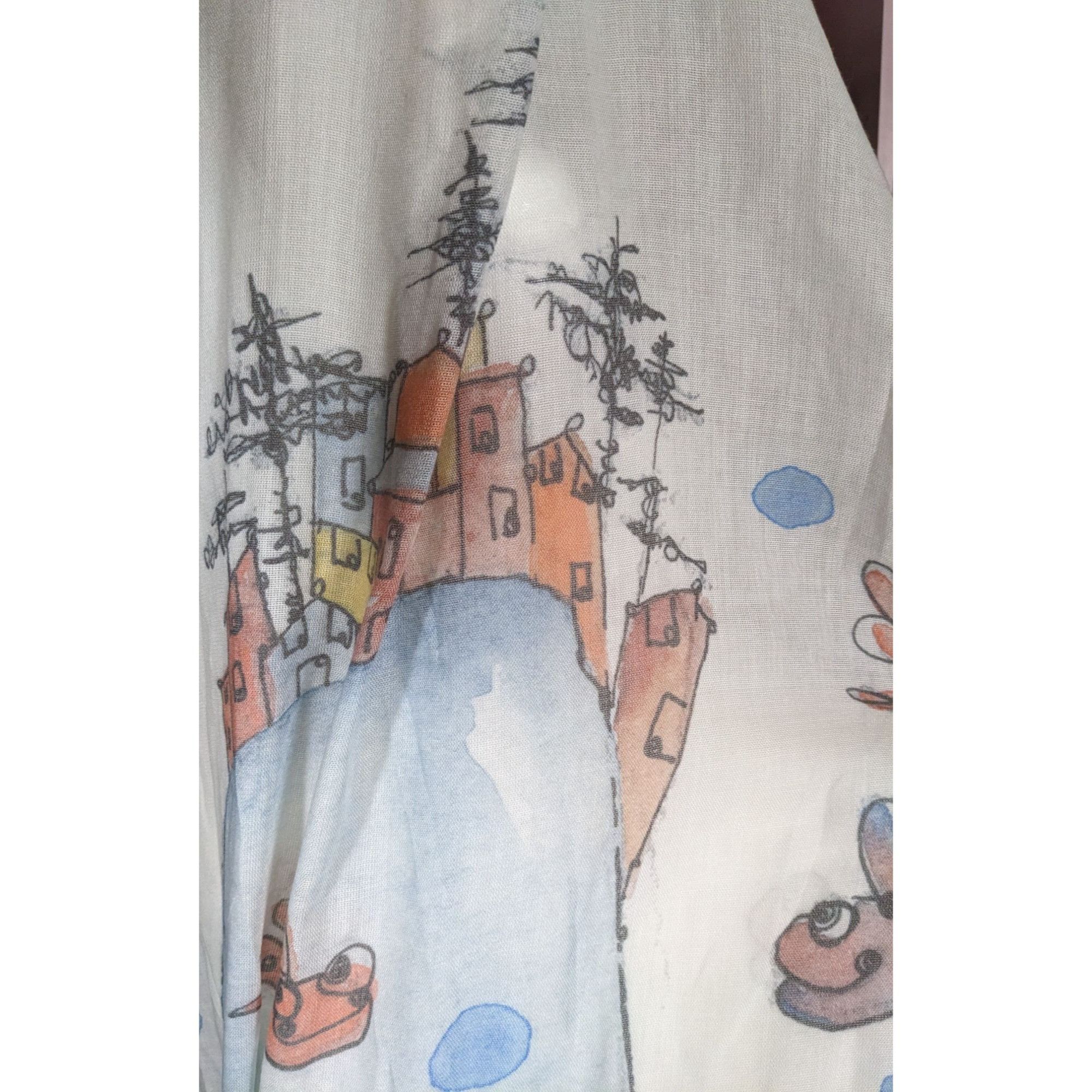 Other Whimsical Italian "The Sea Ends Where The Sky Begins" Art Sc Size ONE SIZE - 16 Thumbnail