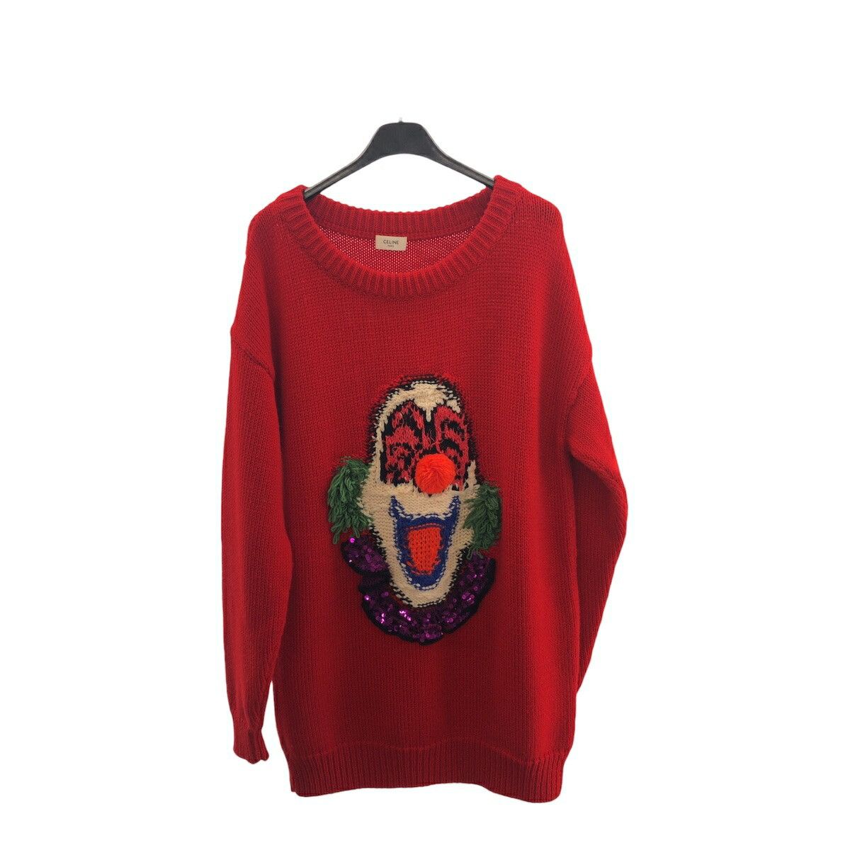 Celine Celine Celine Pierrot Wool Cotton Sweater Textile Tops 2A11L717M DUTY FREE for USA Size ONE SIZE - 1 Thumbnail