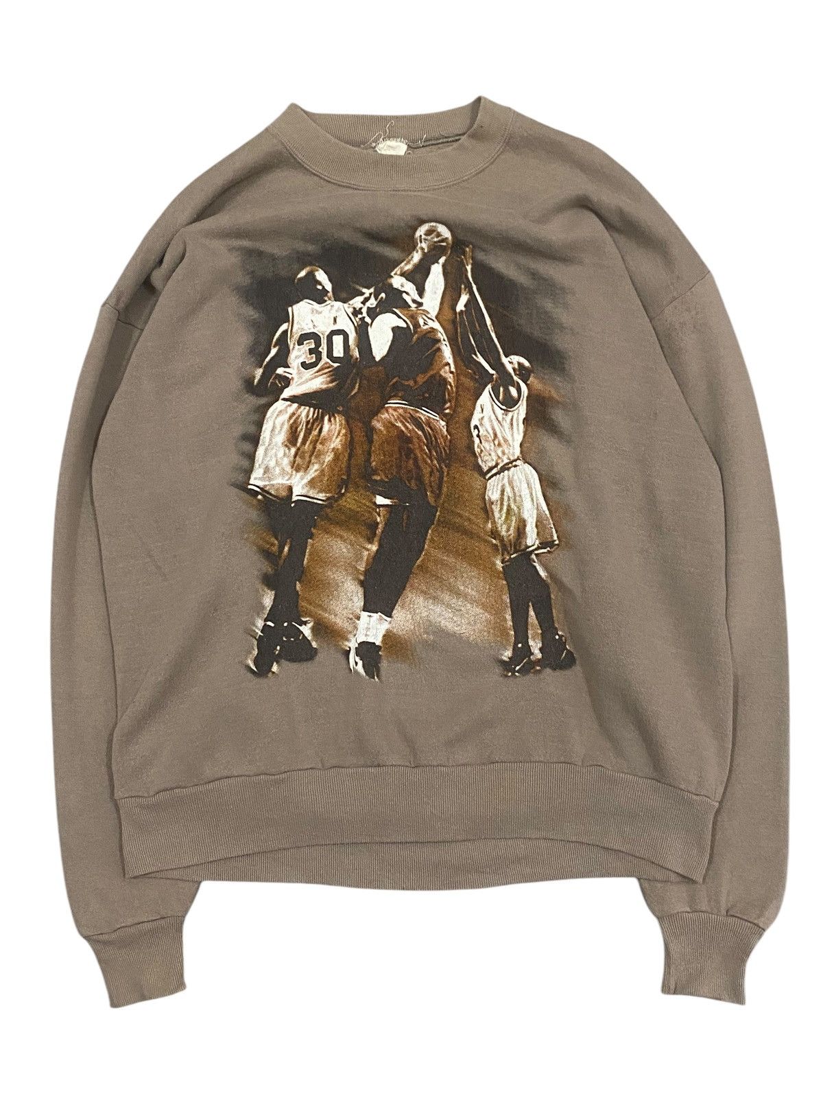 Vintage Vtg 90s Sweatshirt Basketball Size US L / EU 52-54 / 3 - 1 Thumbnail