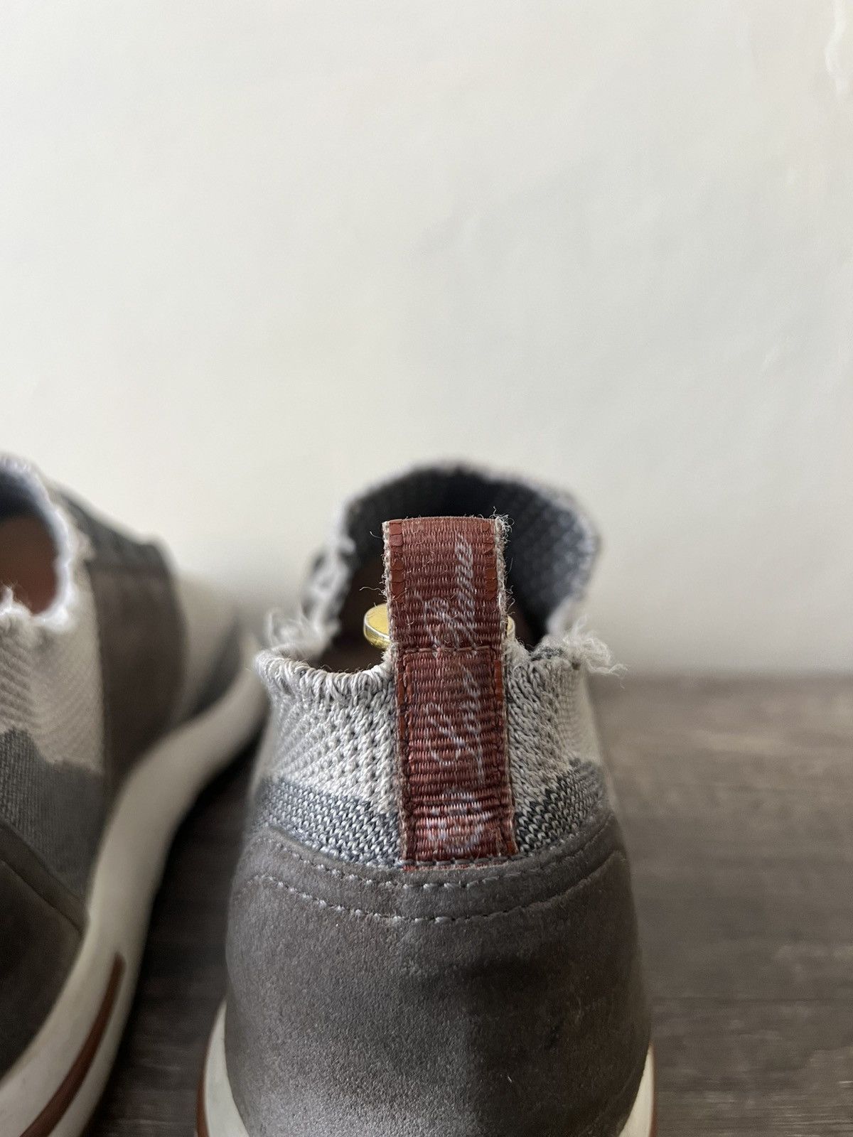 Loro Piana LORO PIANA KNIT FABRIC AND SUEDE 360 FLEXY WALK SNEAKERS Size US 10 / EU 43 - 10 Thumbnail