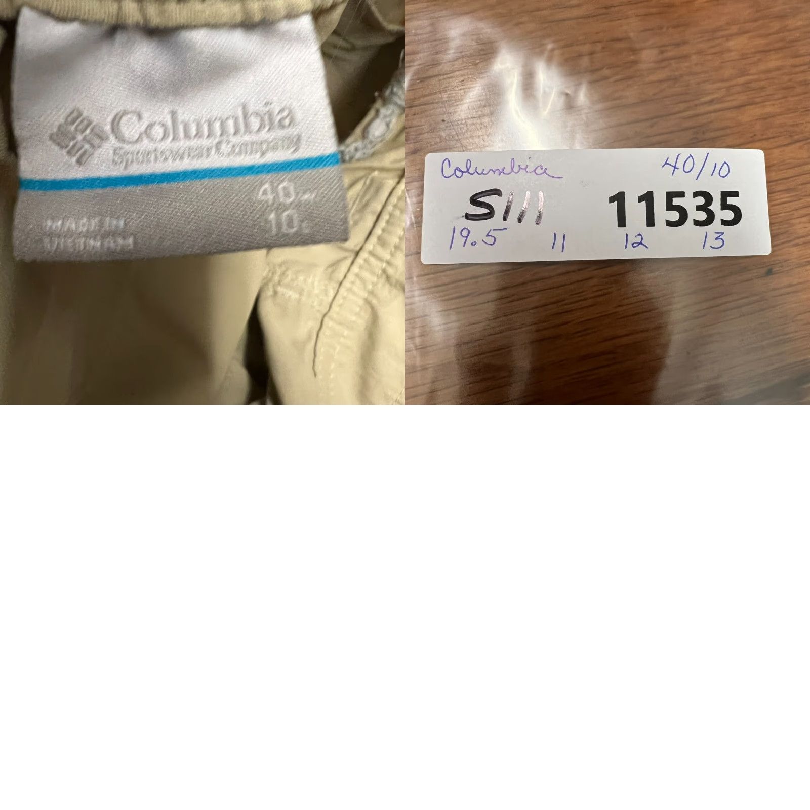 Vintage Columbia Cargo Outdoor Shorts Mens 40 Beige Size US 40 / EU 56 - 8 Thumbnail