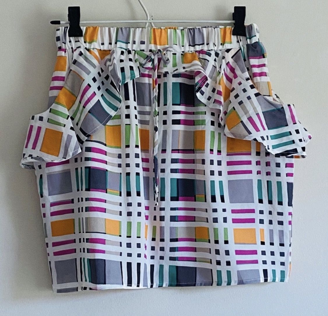 Other PLAID PEPPERMINT RUFFLE POCKET MINI SKIRT SIZE M Size 26" / US 2 / IT 38 - 1 Thumbnail