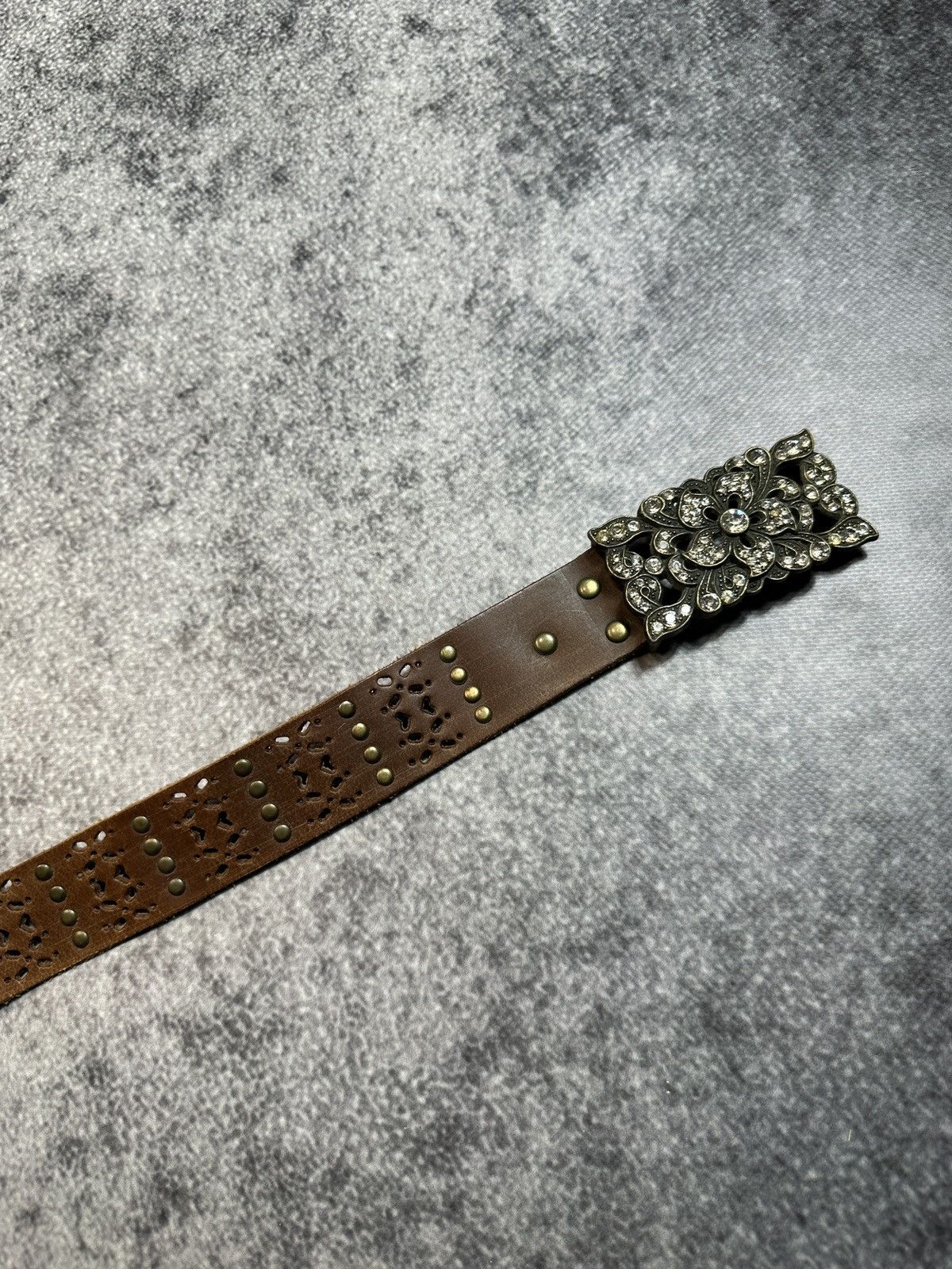 Other Y2K Vintage Avant Garde Leather Belts Streetwear Style Rare Size ONE SIZE - 2 Thumbnail