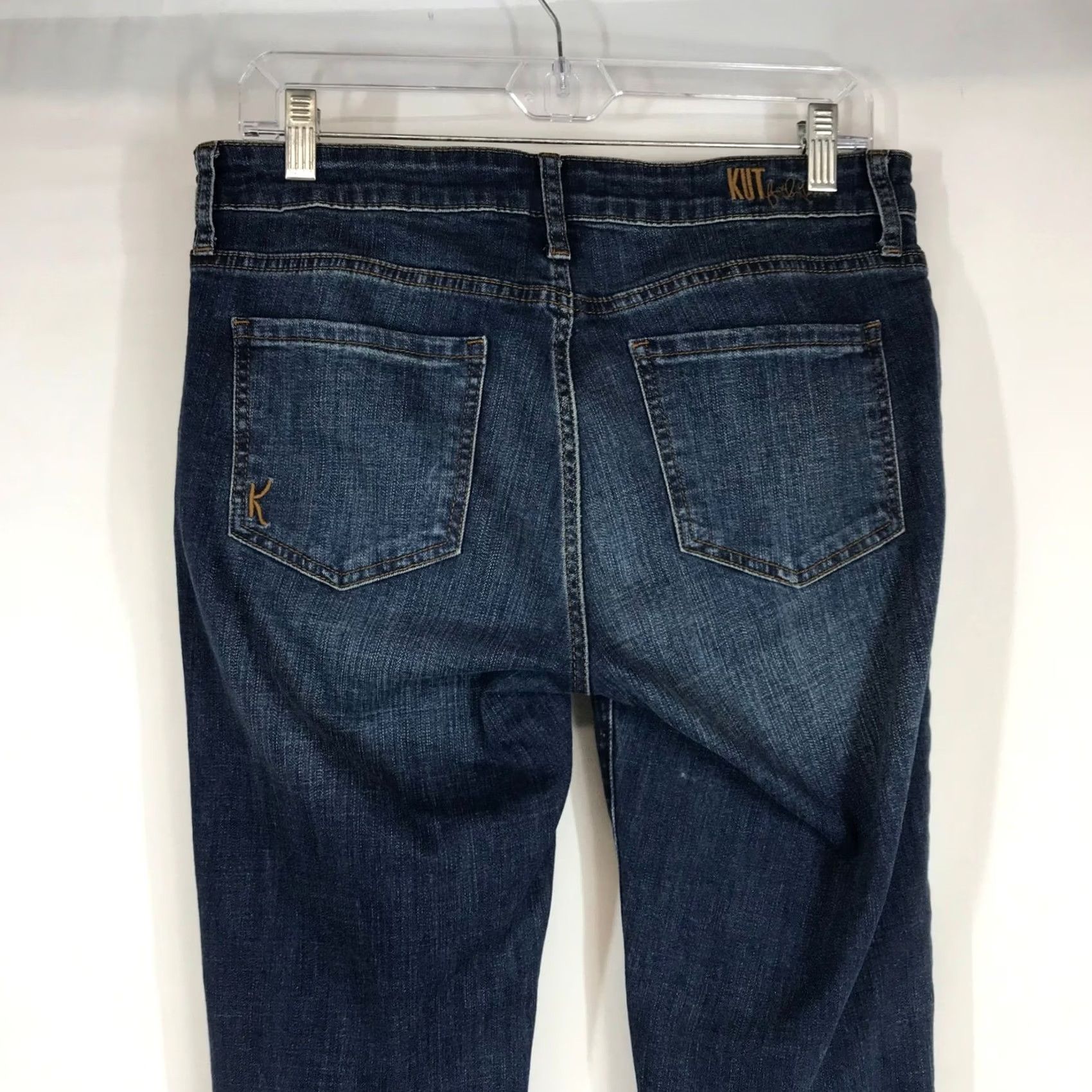 Vintage KUT from the Kloth Katy Boyfriend Jeans Dark Wash Slim Fit Denim Utility Size 27" / US 4 / IT 40 - 5 Thumbnail