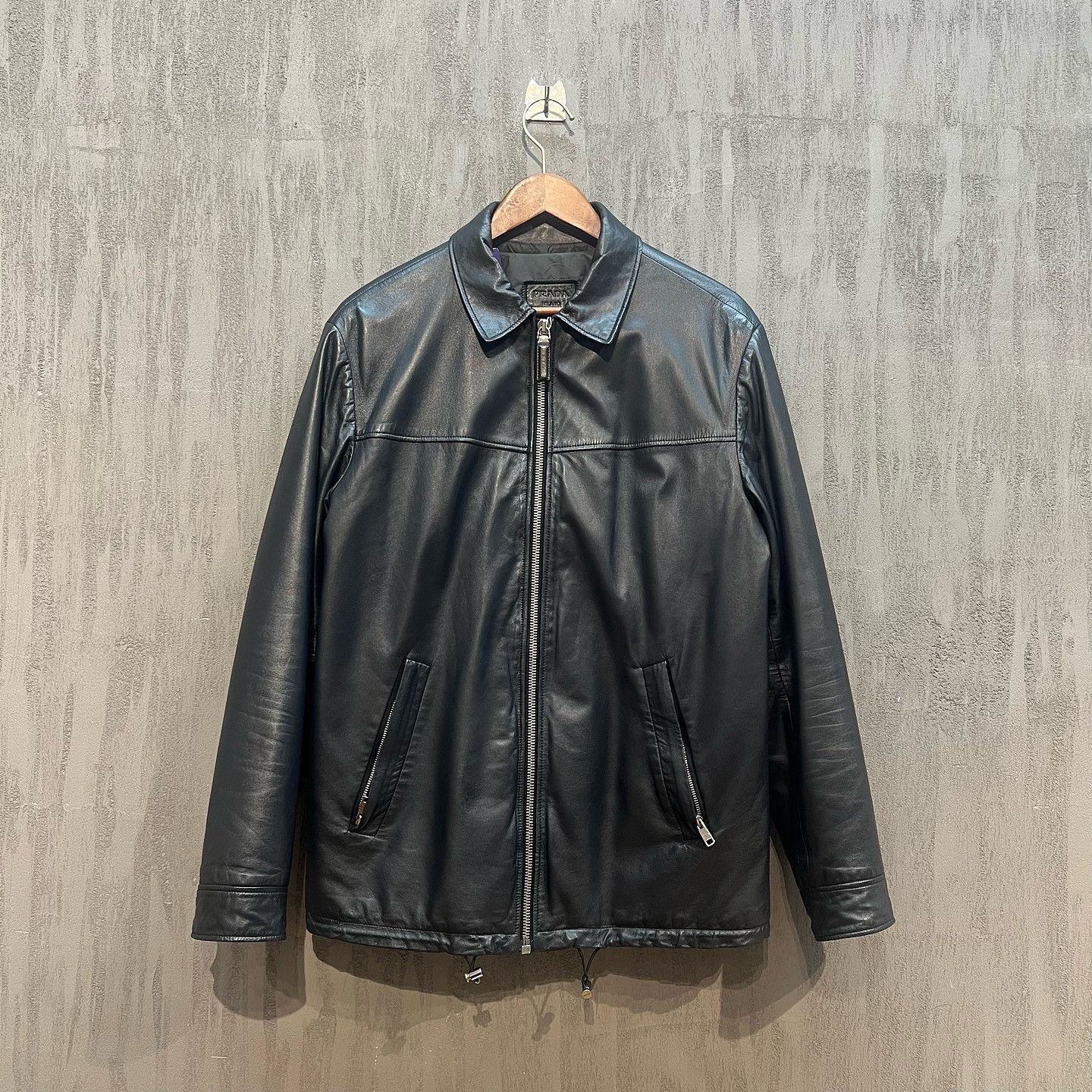 Prada Prada Leather Jacket Size S Size US S / EU 44-46 / 1 - 1 Thumbnail