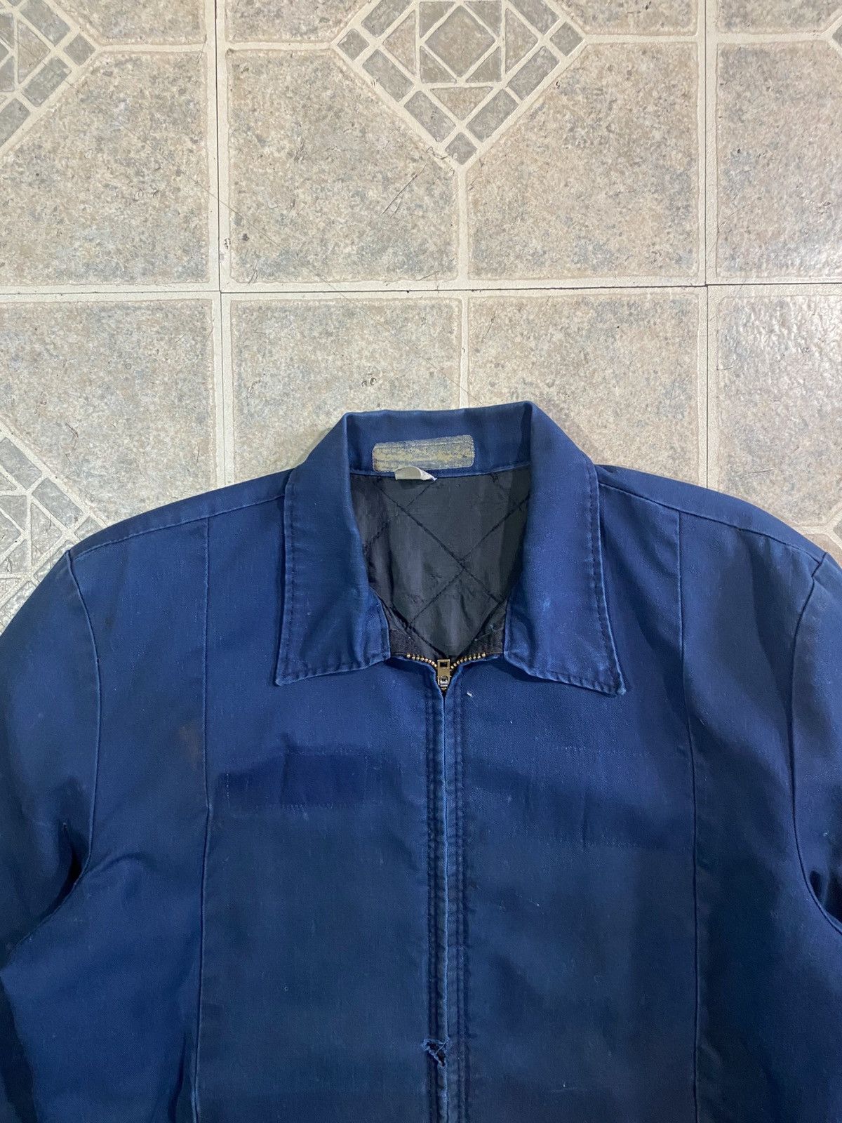 Other Vintage 70s faded navy blue workwear zip up jacket Size US M / EU 48-50 / 2 - 2 Thumbnail