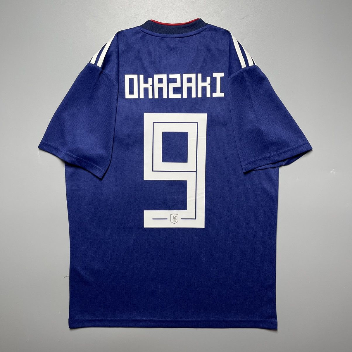 Adidas JAPAN ADIDAS 2018 WORLD CUP FOOTBALL HOME JERSEY #9 OKAZAKI Size US S / EU 44-46 / 1 - 1 Thumbnail