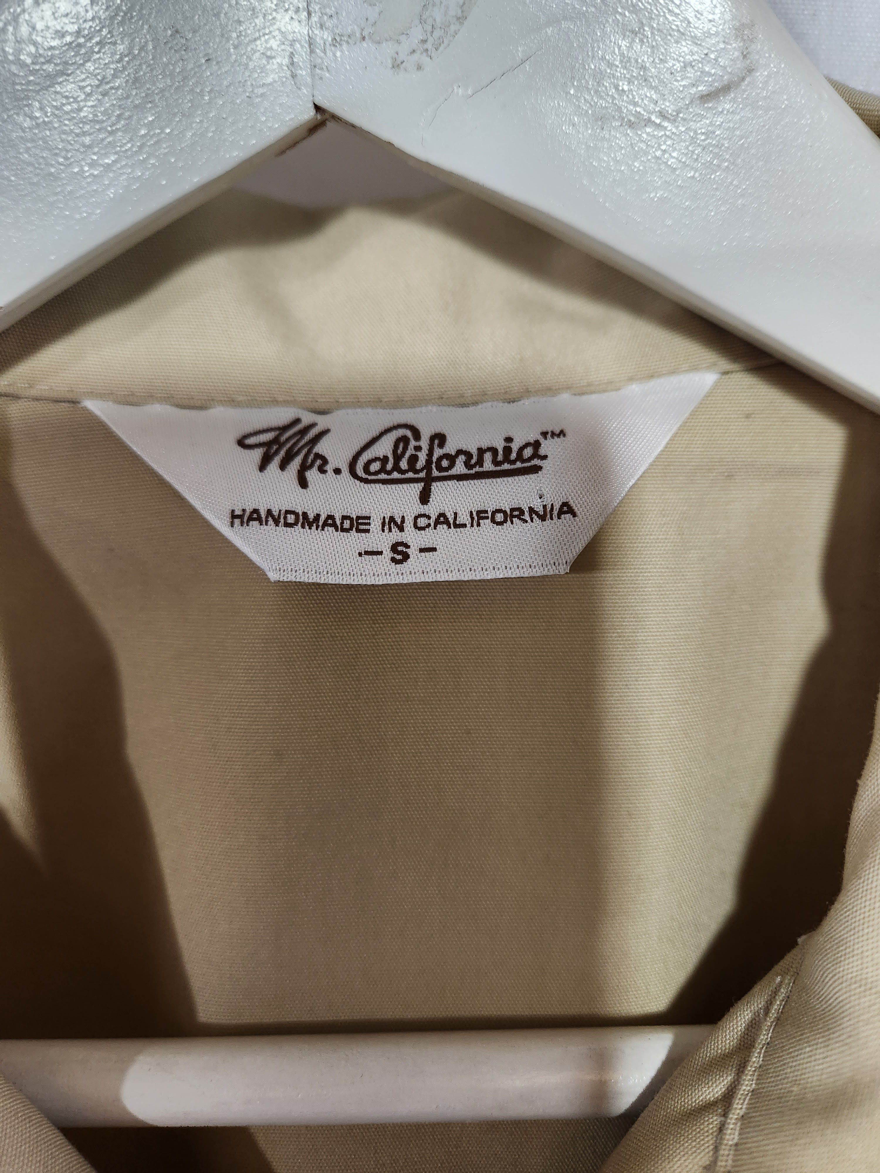 Vintage MR CALIFORNIA Khaki Cotton Blend Eisenhower Light Jacket Size US S / EU 44-46 / 1 - 3 Thumbnail
