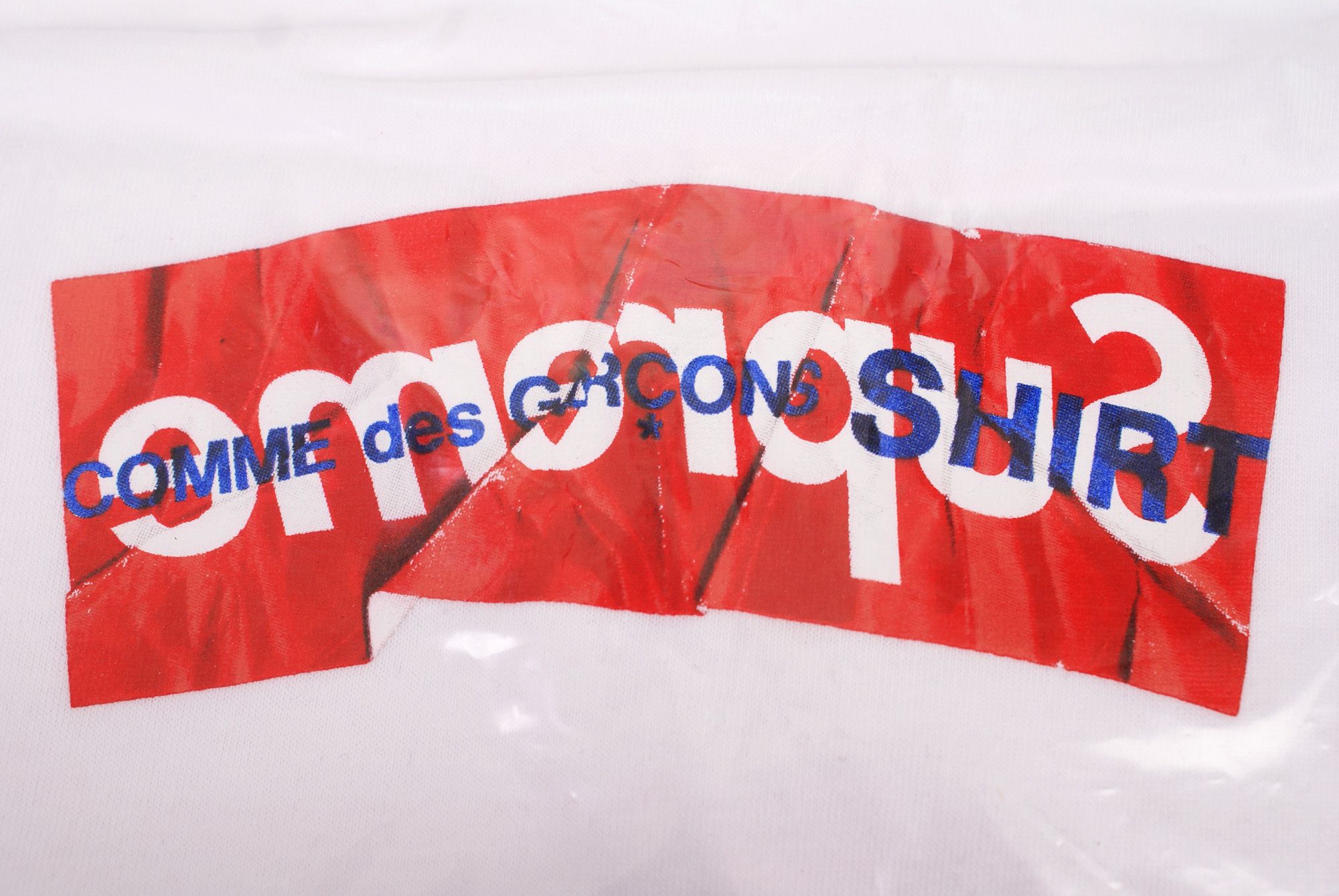 Comme des Garcons SHIRT × Supreme 2017 Comme Des Garcons SHIRT x Supreme BOX LOGO TEE White Size US XL / EU 56 / 4 - 3 Thumbnail