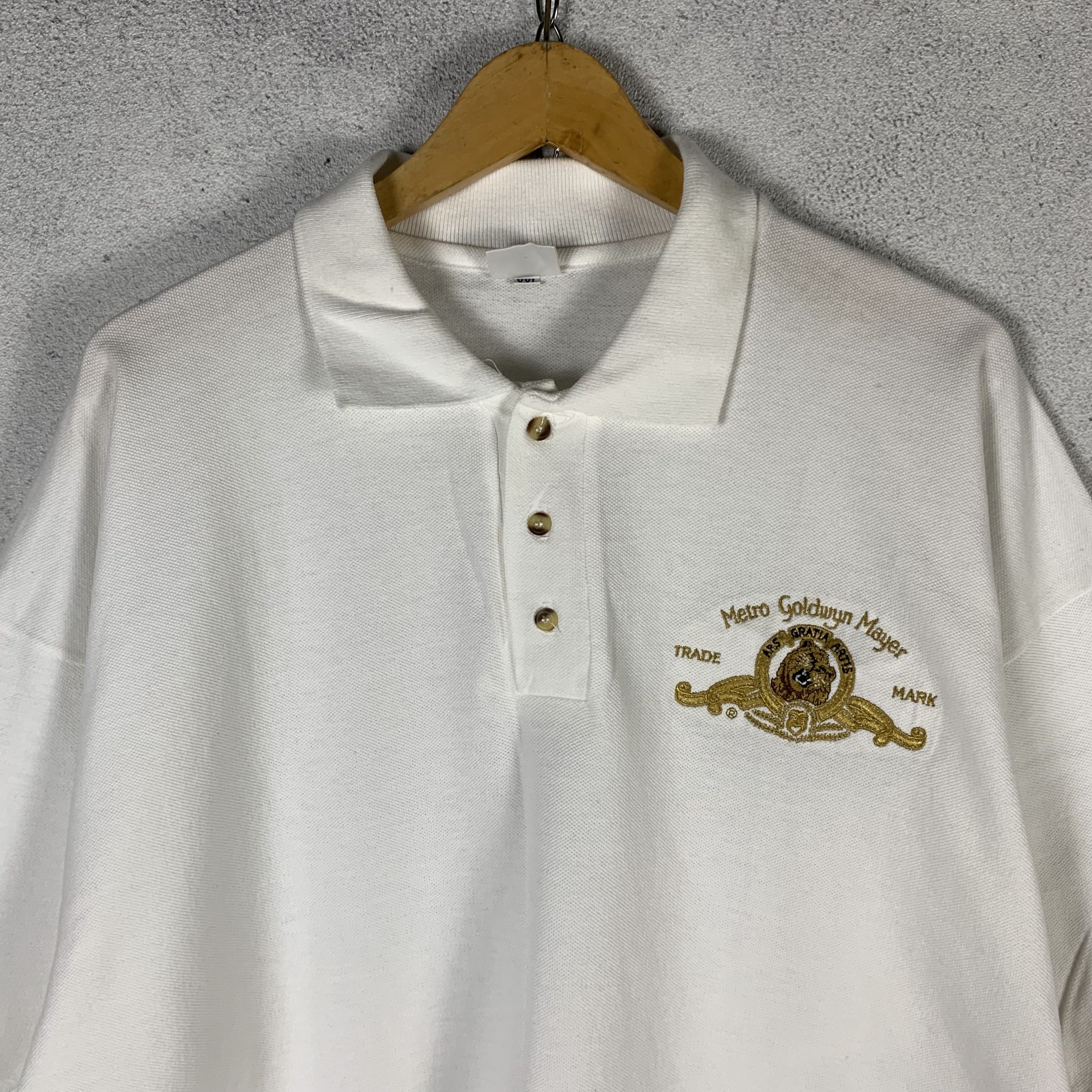 Vintage Metro Goldwyn Mayer MGM Polo Shirt Big Size Size US XXL / EU 58 / 5 - 2 Thumbnail