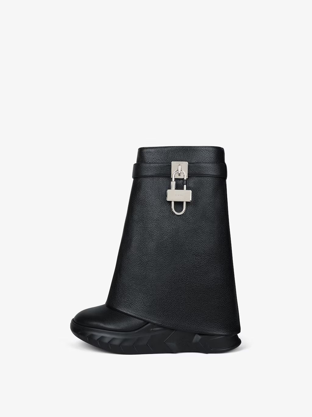 Givenchy o1w1db10325 Shark Lock Ankle Boots in Black Size US 7 / IT 37 - 2 Thumbnail