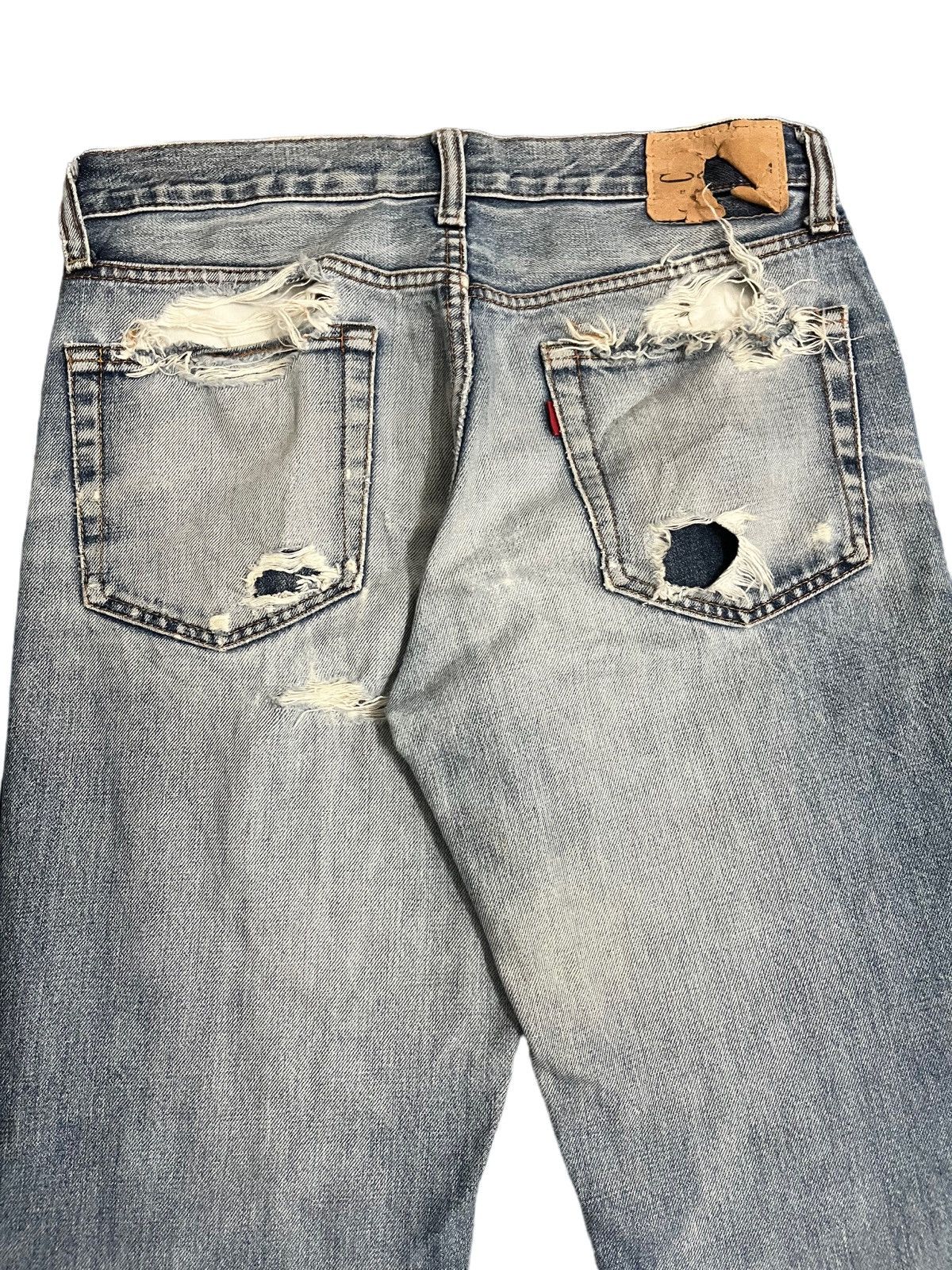 George Cox Japanese Cox Distressed Denim Size US 32 / EU 48 - 8 Thumbnail