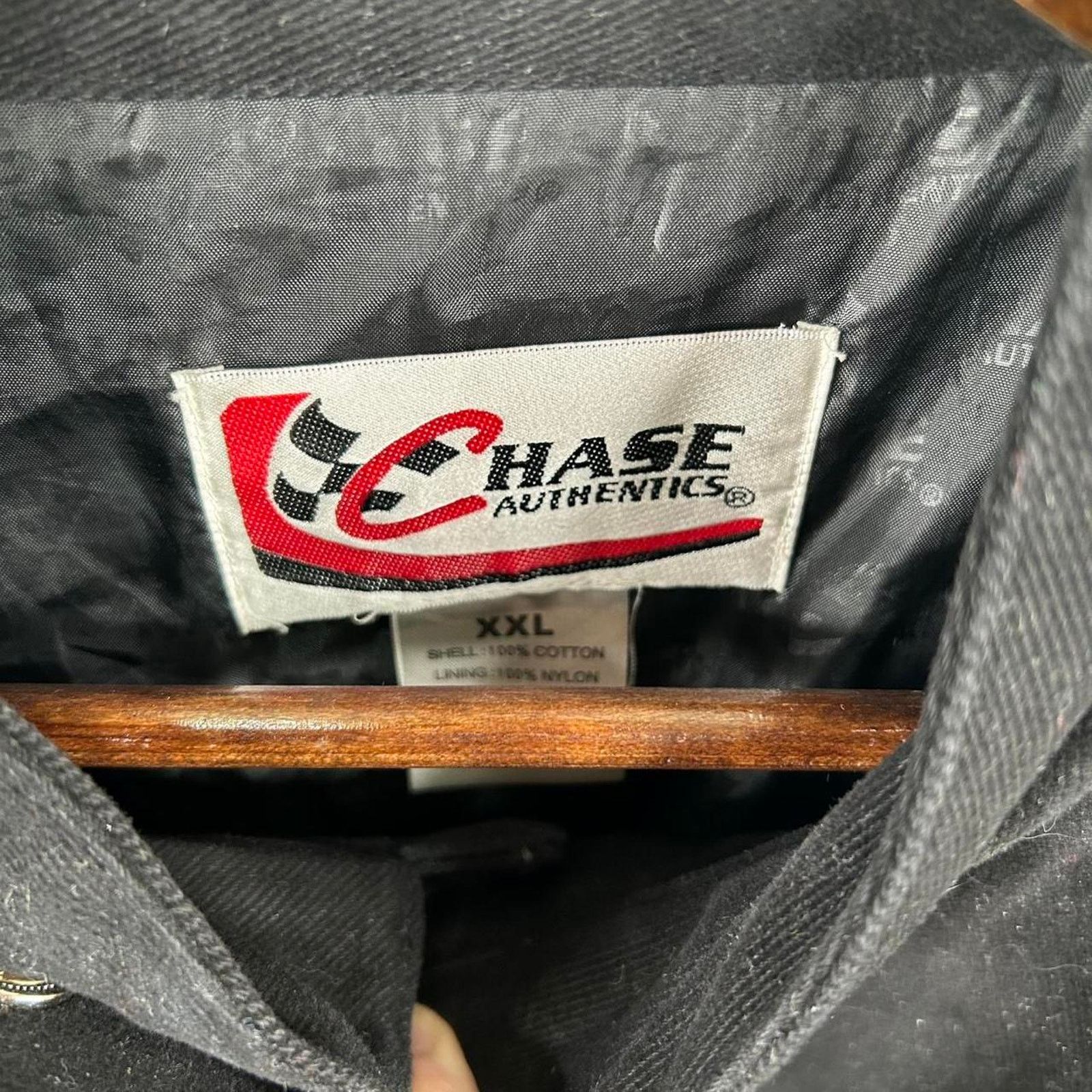 Chase Authentics Vintage 90’s Black NASCAR Numbered Racing Jacket Size XXL Size US XXL / EU 58 / 5 - 2 Thumbnail