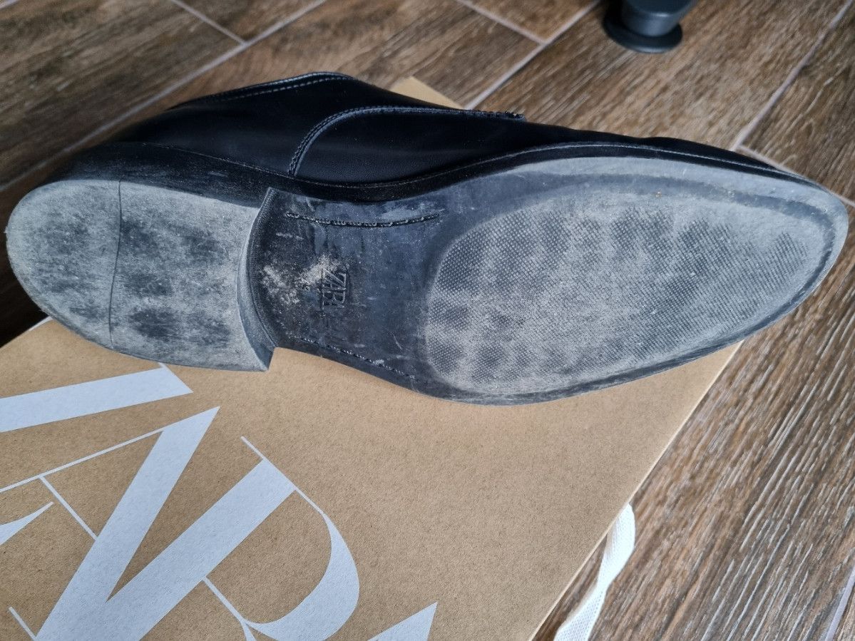Zara black basic derbies Size US 10 / EU 43 - 8 Thumbnail