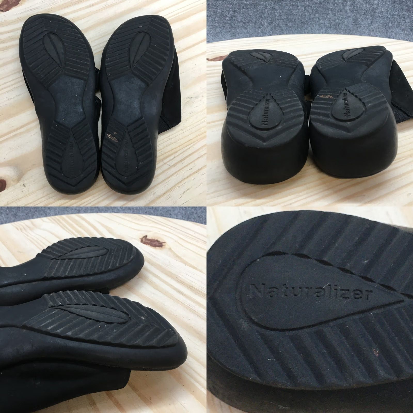 Naturalizer Naturalizer Sandal Womens 6.5W Black Easy Street Open Toe Slip-On Casual Suede Size US 7 / IT 37 - 8 Thumbnail
