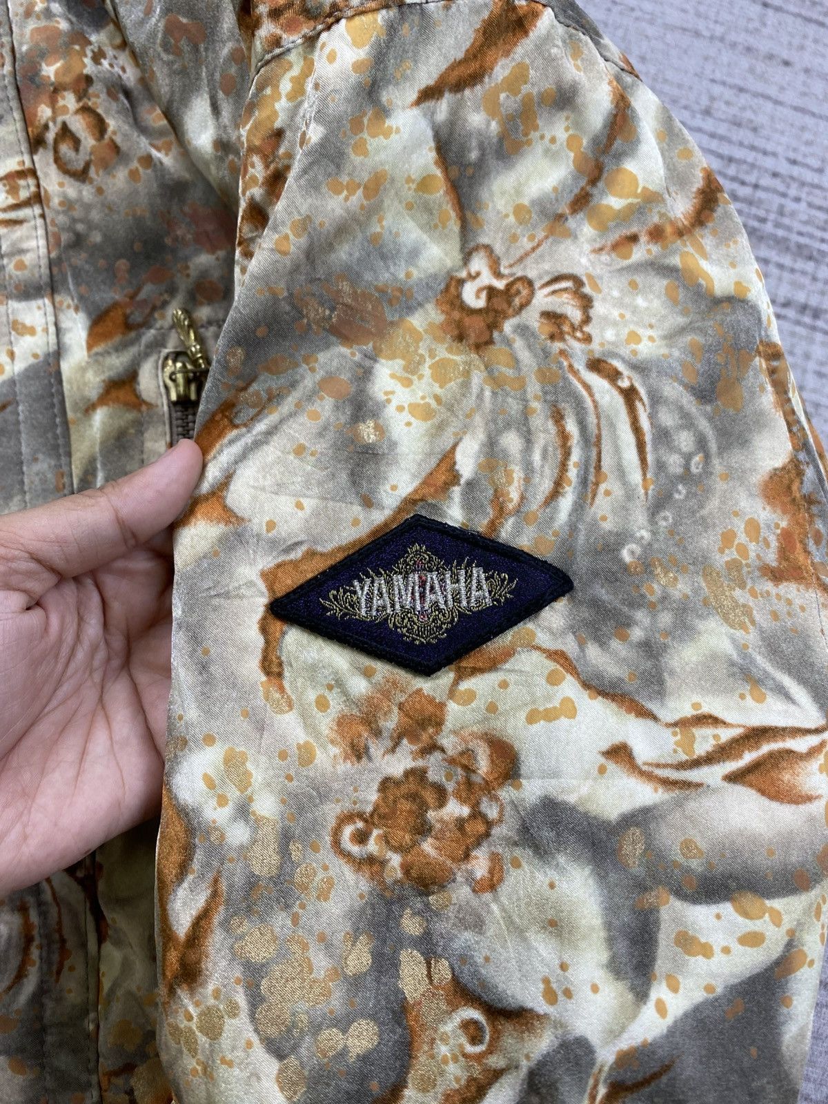 Vintage × Yamaha Vintage 90s Yamaha Full Printed Ski Zipper Hodie Jacket Size L / US 10 / IT 46 - 9 Thumbnail