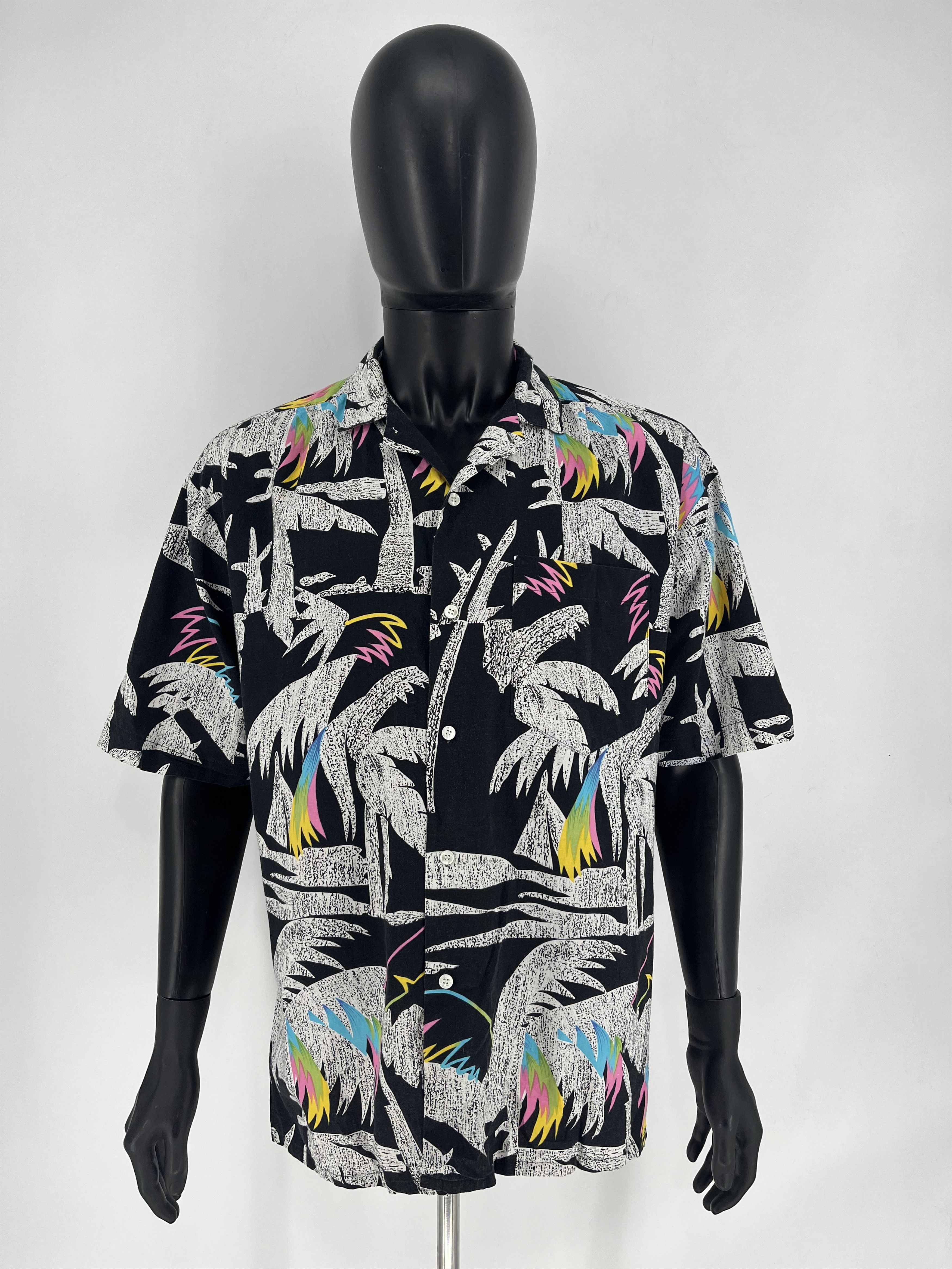 Vintage Vintage Y2K Art Streetwear Hawaiian Travis Scott style Size US L / EU 52-54 / 3 - 2 Thumbnail