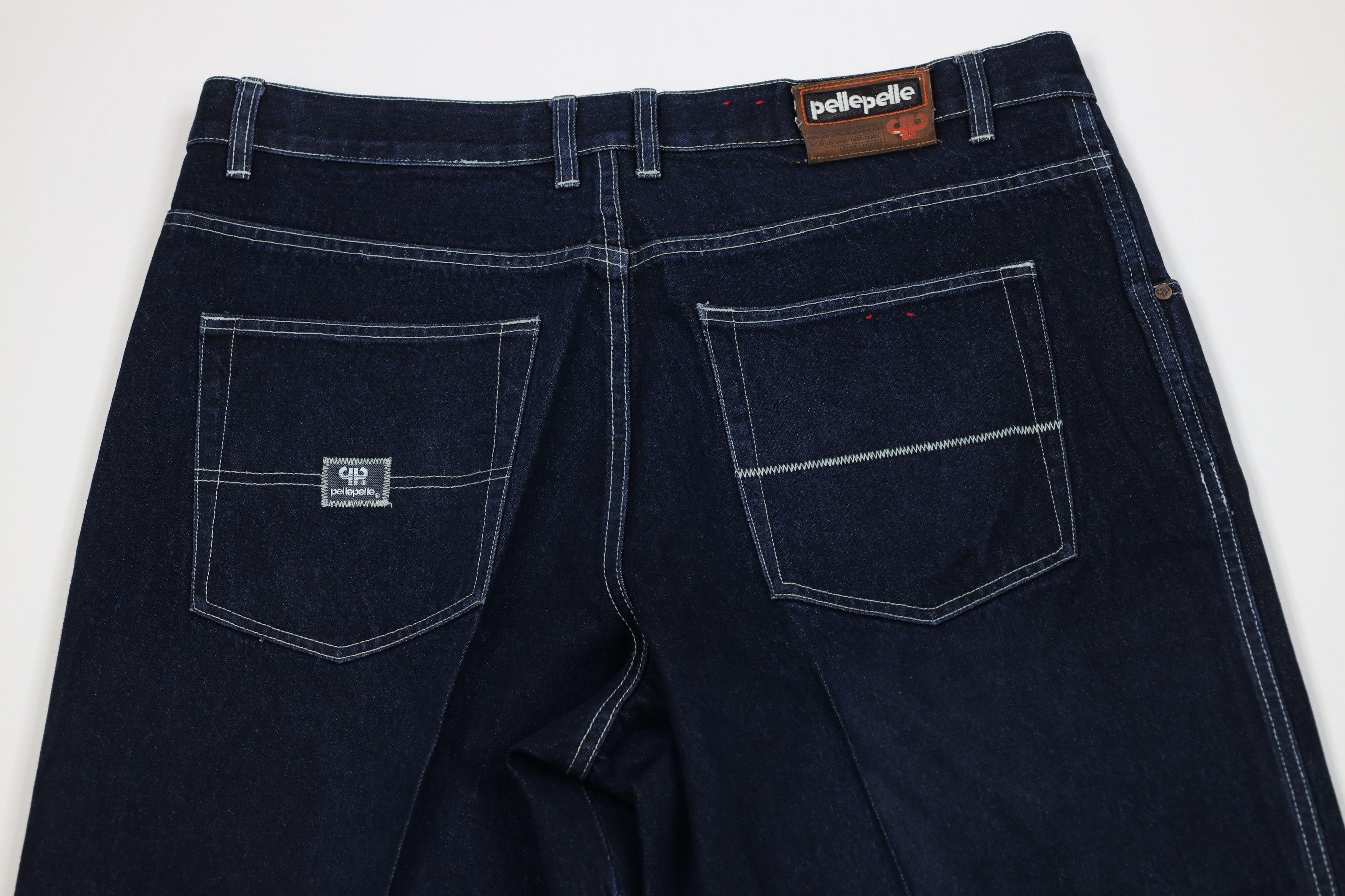 Pelle Pelle Vintage 90s Y2K Pelle Pelle Wide Leg Denim Jeans Size US 40 / EU 56 - 11 Thumbnail