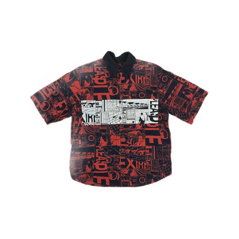 Prada Prada Anime Style Short Sleeve Shirt-2506 Size US M / EU 48-50 / 2 - 3 Thumbnail