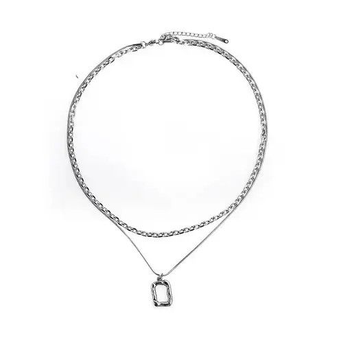 Designer × Vintage Retro square necklace Size ONE SIZE - 4 Thumbnail