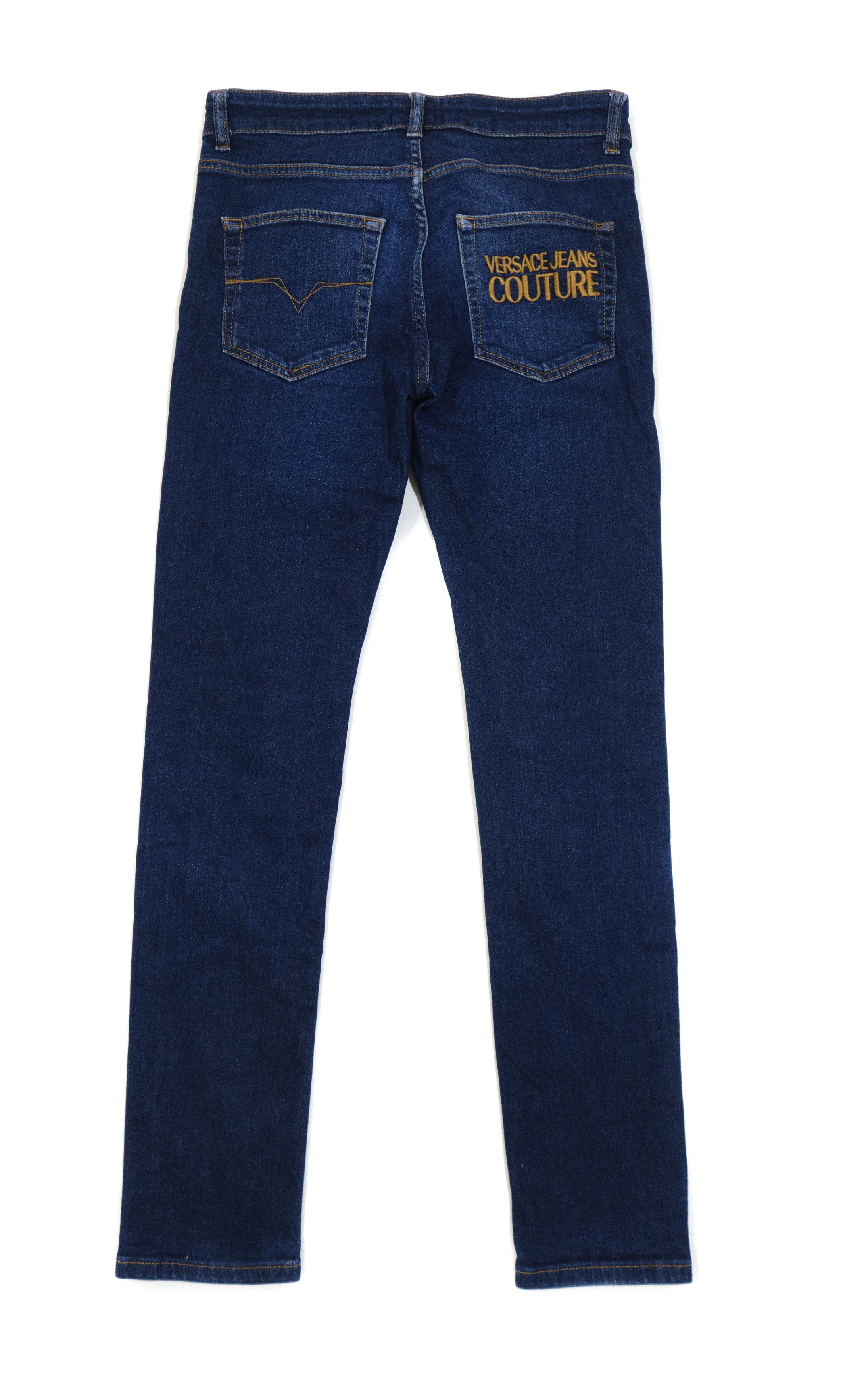 Versace Embroidered Logo Skinny Jeans Size US 28 / EU 44 - 2 Thumbnail