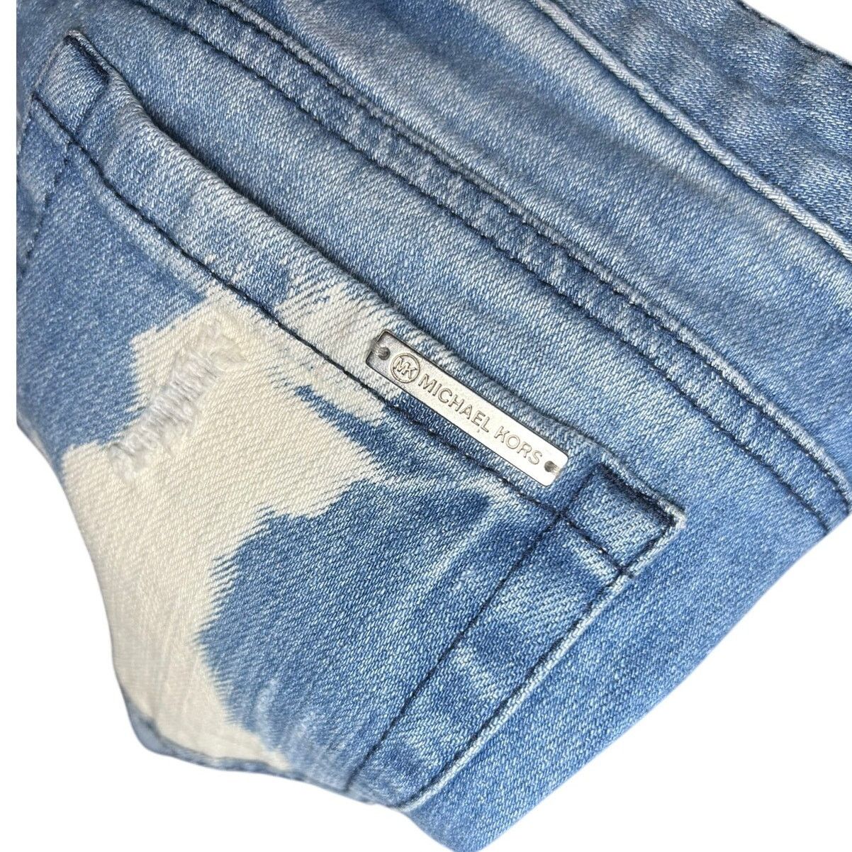 Michael Kors Michael Kors Bleach Splatter Distressed Skinny Jeans Size 26" / US 2 / IT 38 - 3 Thumbnail