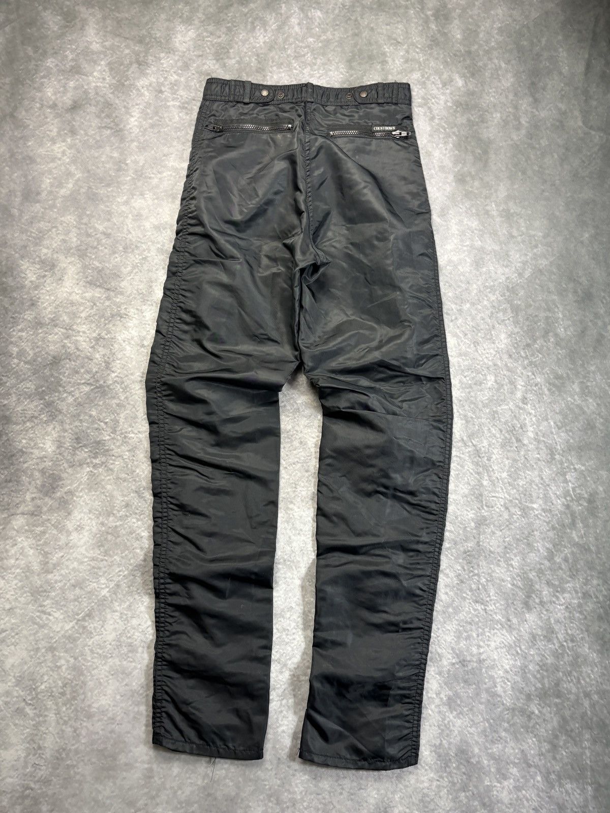 Bugle Boy × Vintage 1990s Bugle Boy Raver Pants Y2K Vintage Nylon Flight Zipper Size 29" - 8 Thumbnail