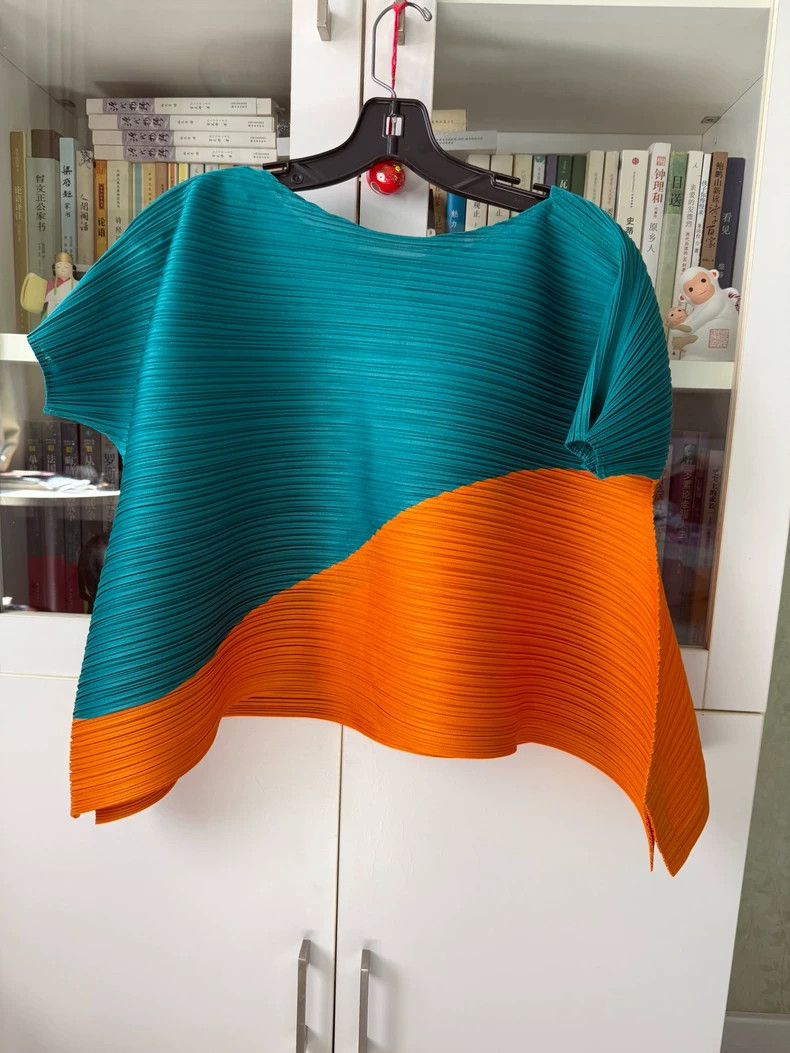 Issey Miyake Issey Miyake size:3 Green and yellow color-matched horizon Size XS / US 0-2 / IT 36-38 - 1 Thumbnail