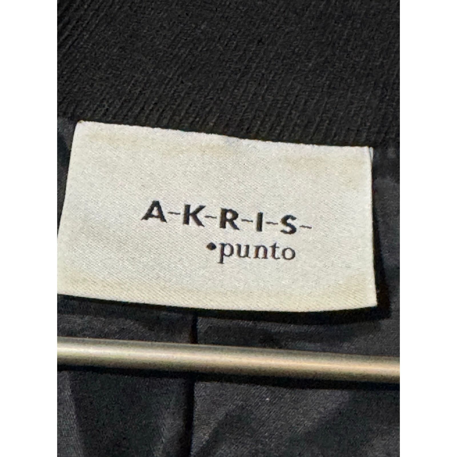 Akris Akris Punto Wool Leather Moto Jacket Black Lambskin Sleeve 6 Size M / US 6-8 / IT 42-44 - 7 Thumbnail