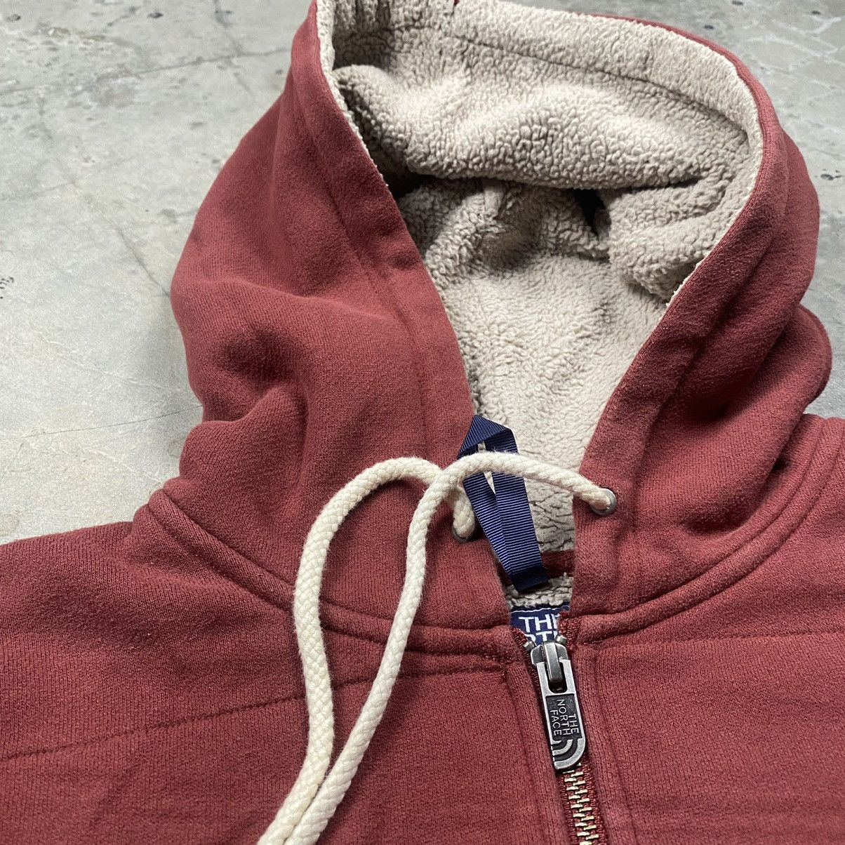 The North Face × Vintage y2k TNF Sherpa Zip Up Hoodie Jacket Size US XL / EU 56 / 4 - 6 Thumbnail