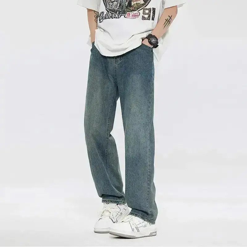 Japanese Brand Streetwear Casual Straight Mid Waist Jeans Pants Size US 30 / EU 46 - 1 Thumbnail