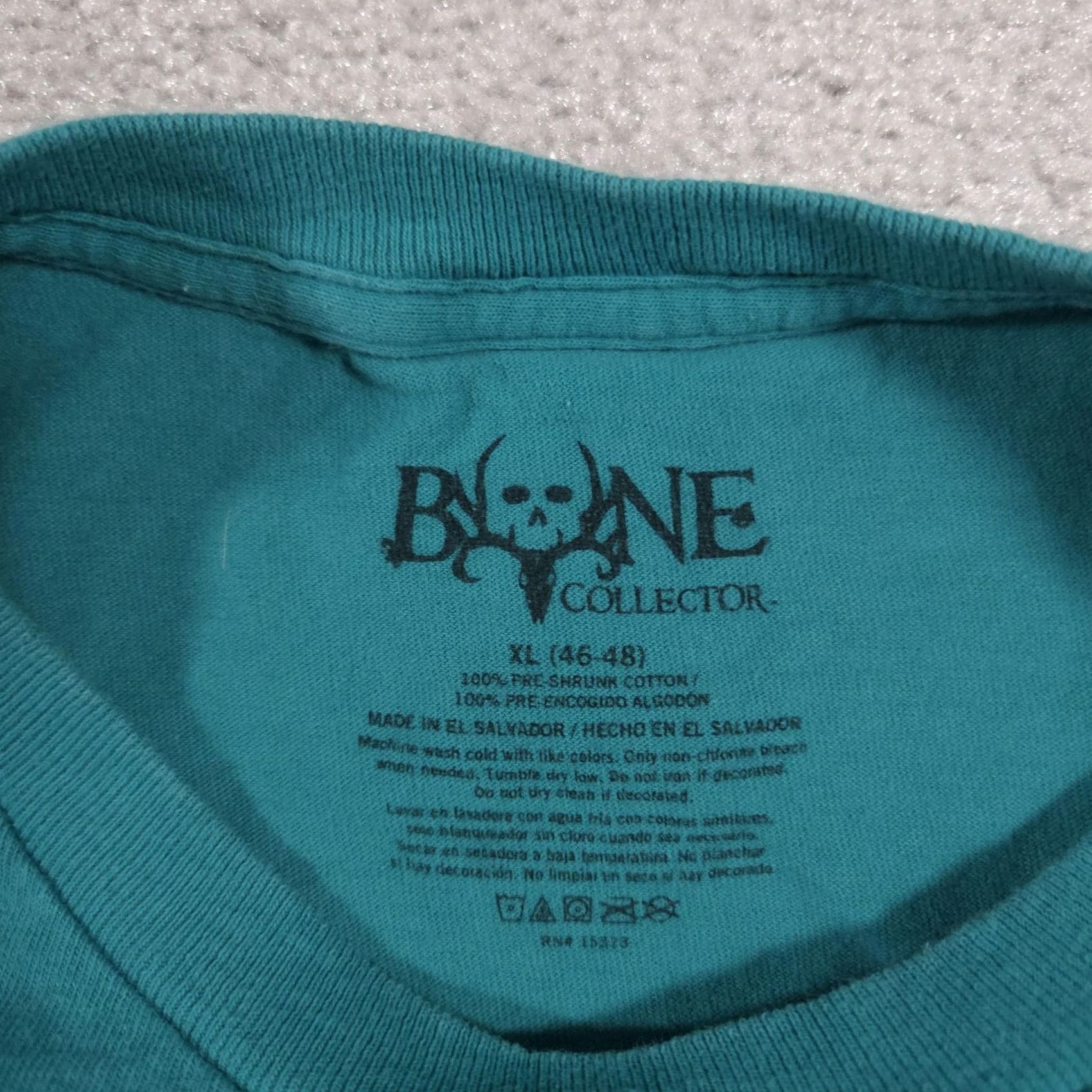 Bones VINTAGE Bone Collector Shirt Mens XL Teal Green Skull Antler Graphic Outdoor Hunting Size US XL / EU 56 / 4 - 5 Thumbnail