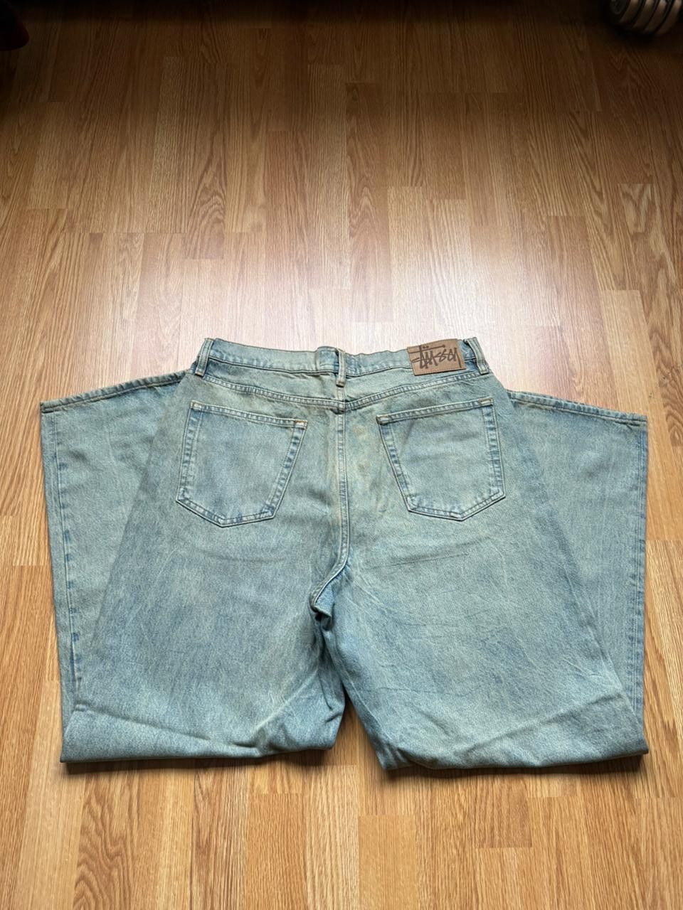 Stussy CC28 Beach Washed Bigol Denim Pant in Light Blue Size US 33 - 2 Thumbnail
