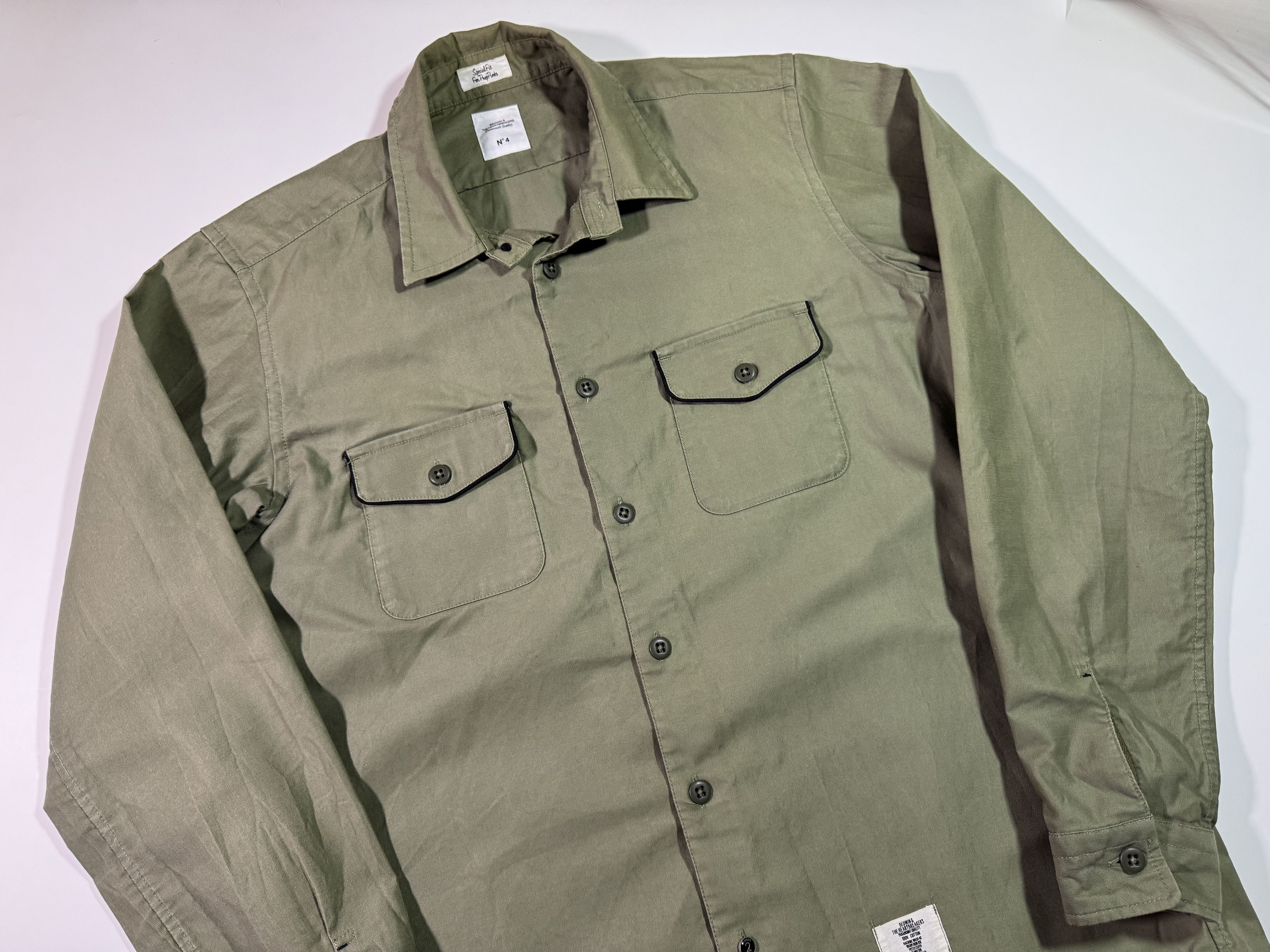 Bedwin & The Heartbreakers Bedwin & The Heartbreakers Button Up Shirt Olive Size L / XL Size US XL / EU 56 / 4 - 2 Thumbnail