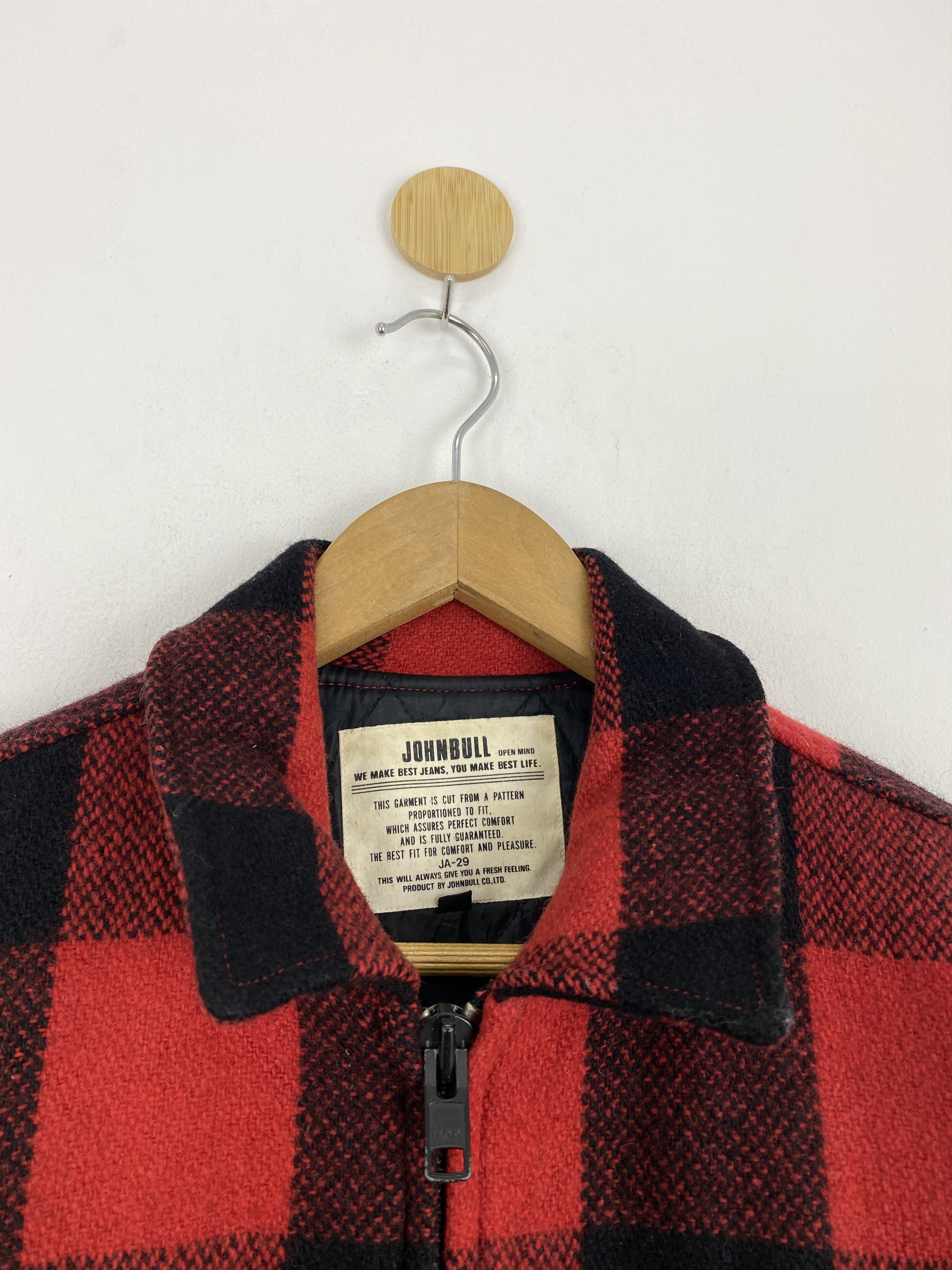 If Six Was Nine Vintage John Bull Shadow Plaid Zipper Flannel Jacket MJ0056 Size US L / EU 52-54 / 3 - 10 Thumbnail