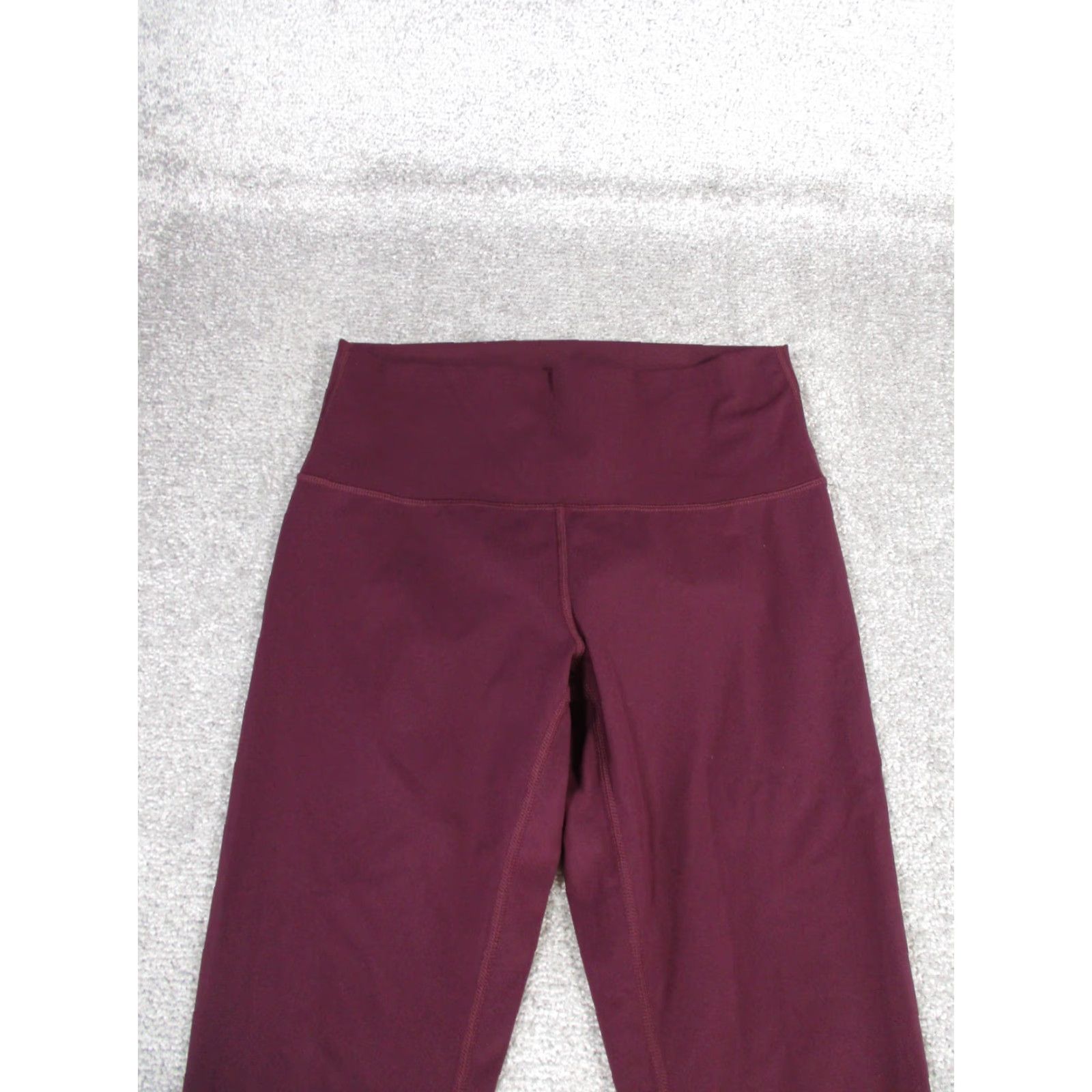 Lululemon Lululemon Leggings Womens 10 Wunder Under Crop HR Burgundy Red Shirt Cropped Athletic Activewear Women 10 Red 90s? Size 32" / US 10 / IT 46 - 2 Thumbnail