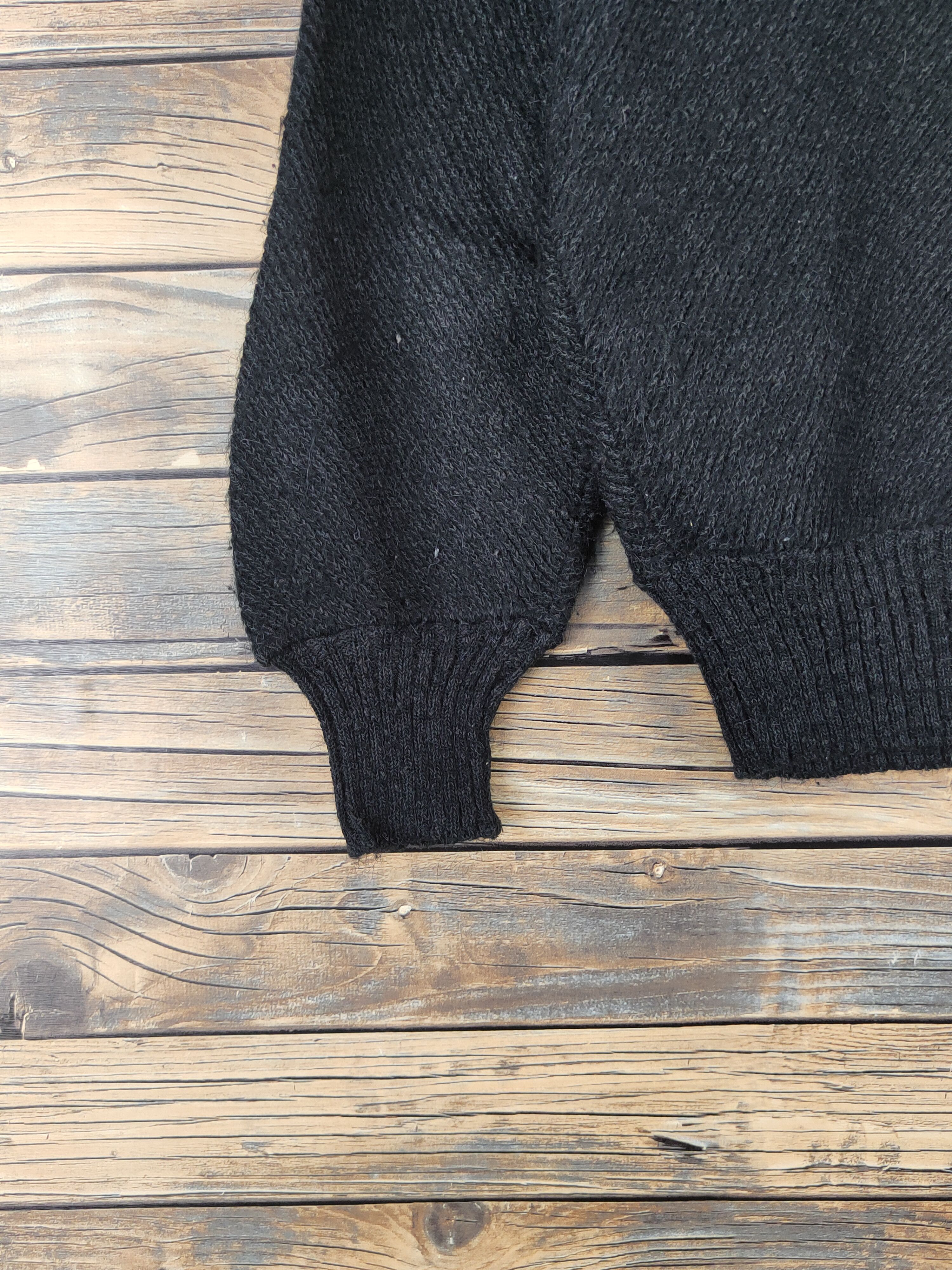 Homespun Knitwear Japanese Brand Black Knitwear Sweatshirts #W1234 Size M / US 6-8 / IT 42-44 - 4 Thumbnail