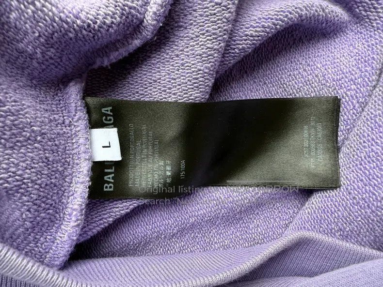 Other Balenciaga Eggplant Purple Coke Embroidered Hoodie Size US L / EU 52-54 / 3 - 4 Thumbnail