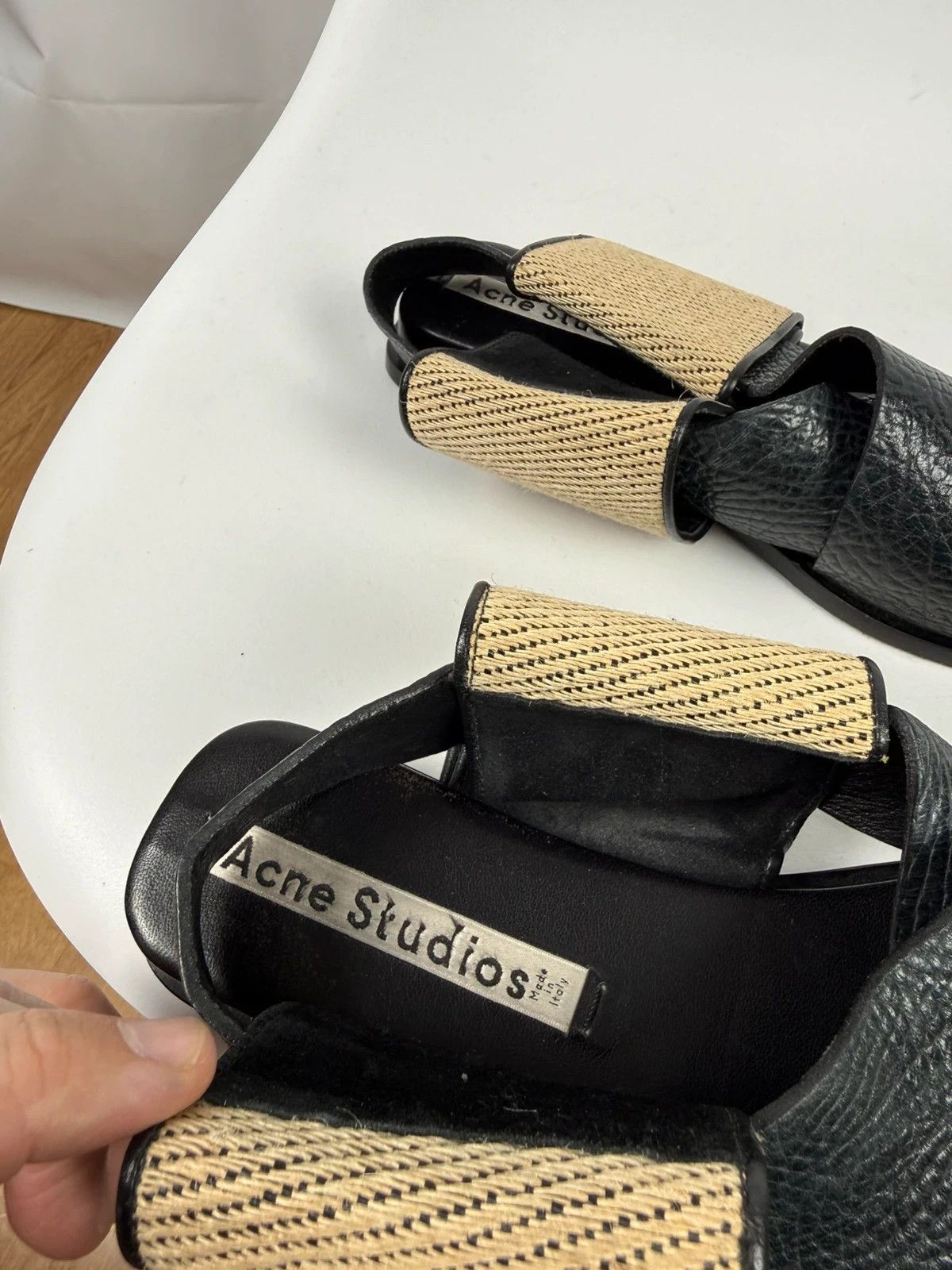 Acne Studios Acne Studios Fera Sandals Square Toe size 39 Size US 9 / IT 39 - 9 Thumbnail