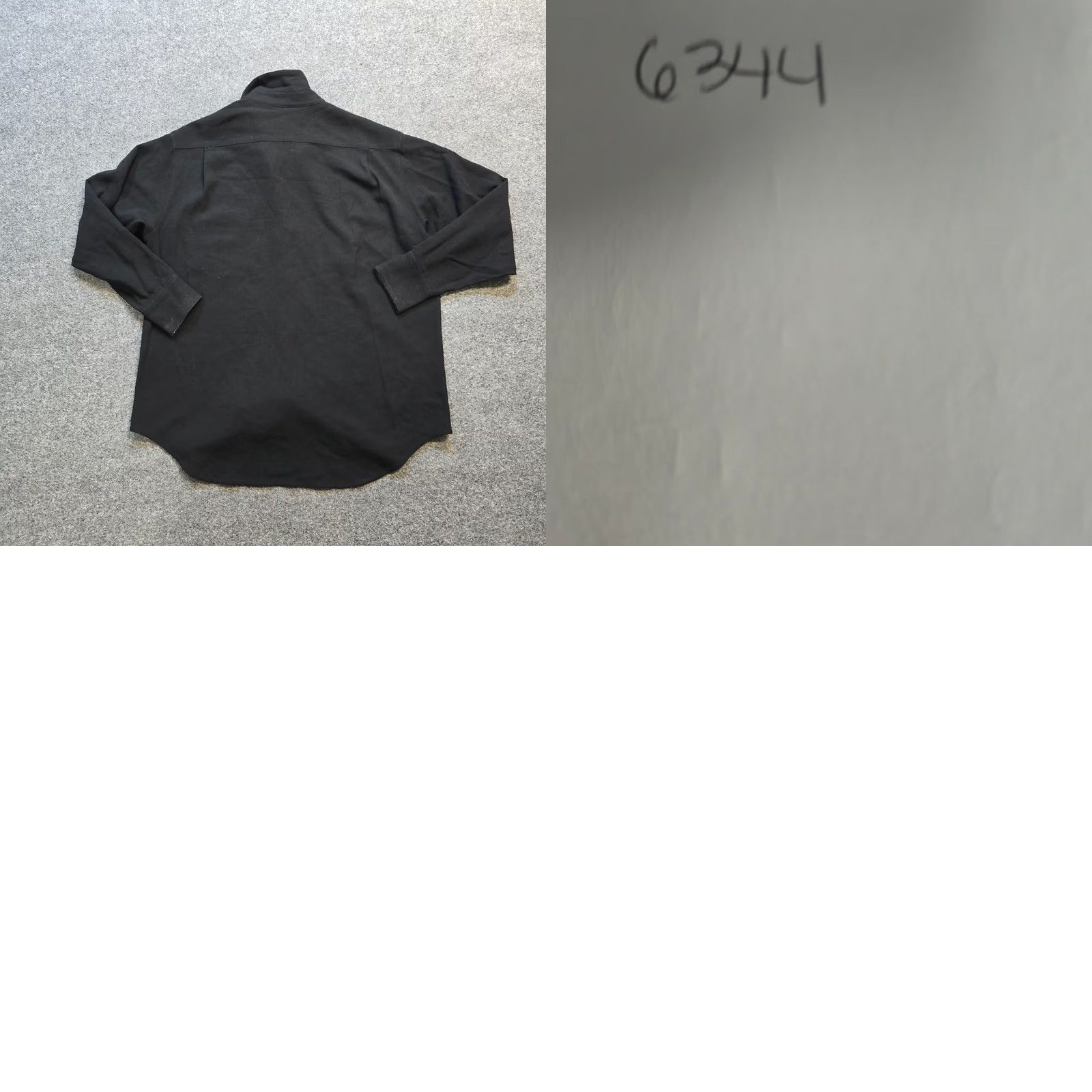J.Crew J.CREW Button-Up Black Wool Top Womens Medium Long Sleeve Career Basic Shirt Size M / US 6-8 / IT 42-44 - 8 Thumbnail