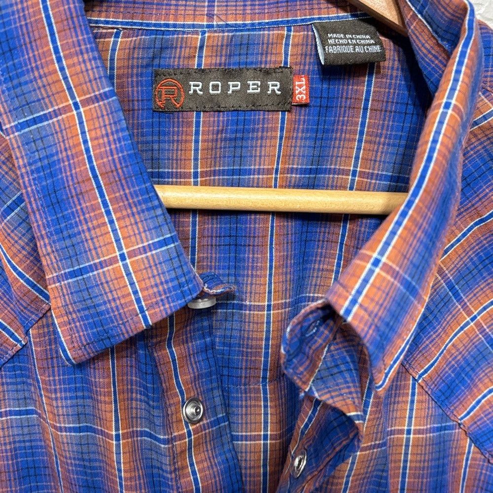Roper Roper plaid Button Down Shirt Size US XXL / EU 58 / 5 - 3 Thumbnail