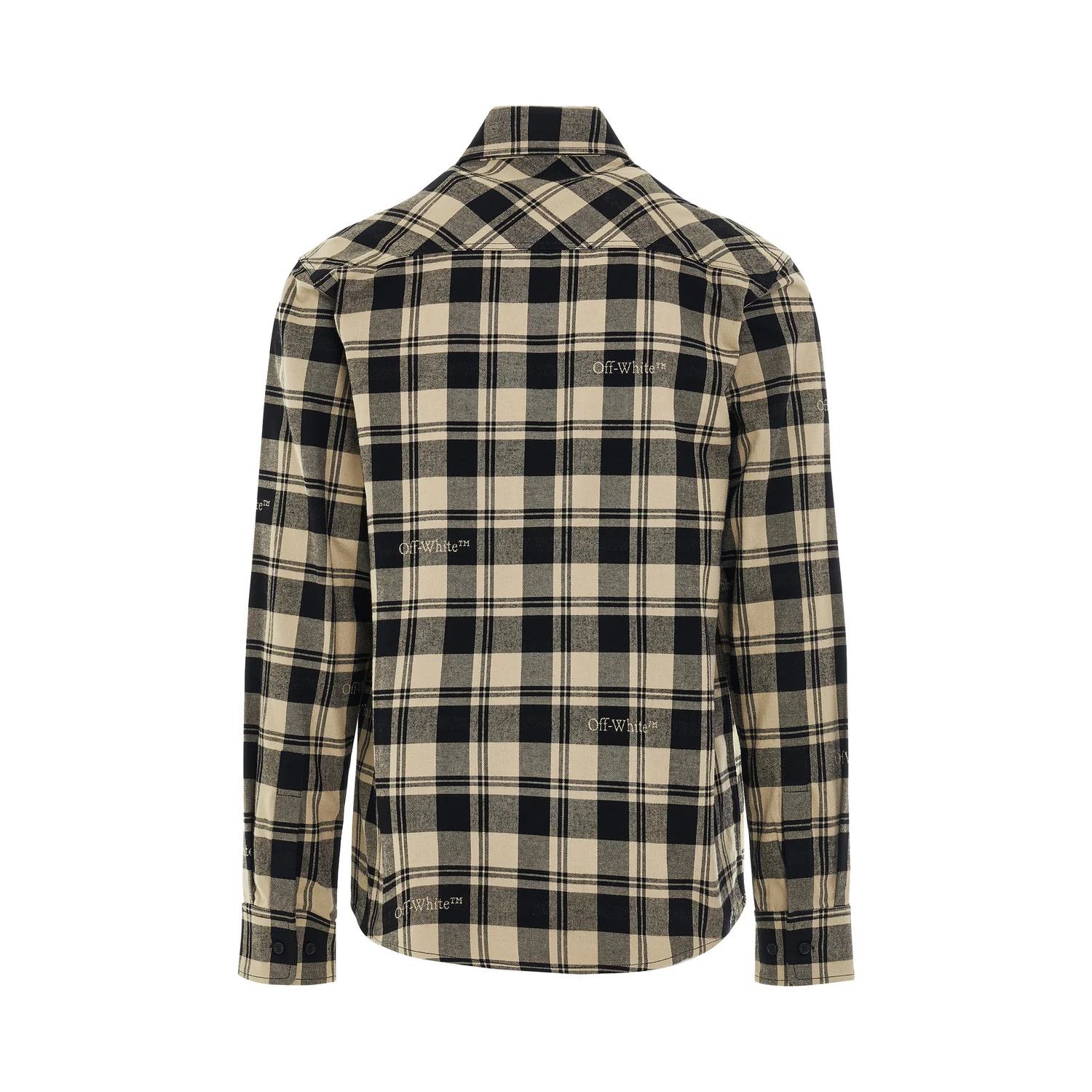 Off-White o1mris0824 Shirt in Black & Beige Size US XL / EU 56 / 4 - 4 Thumbnail
